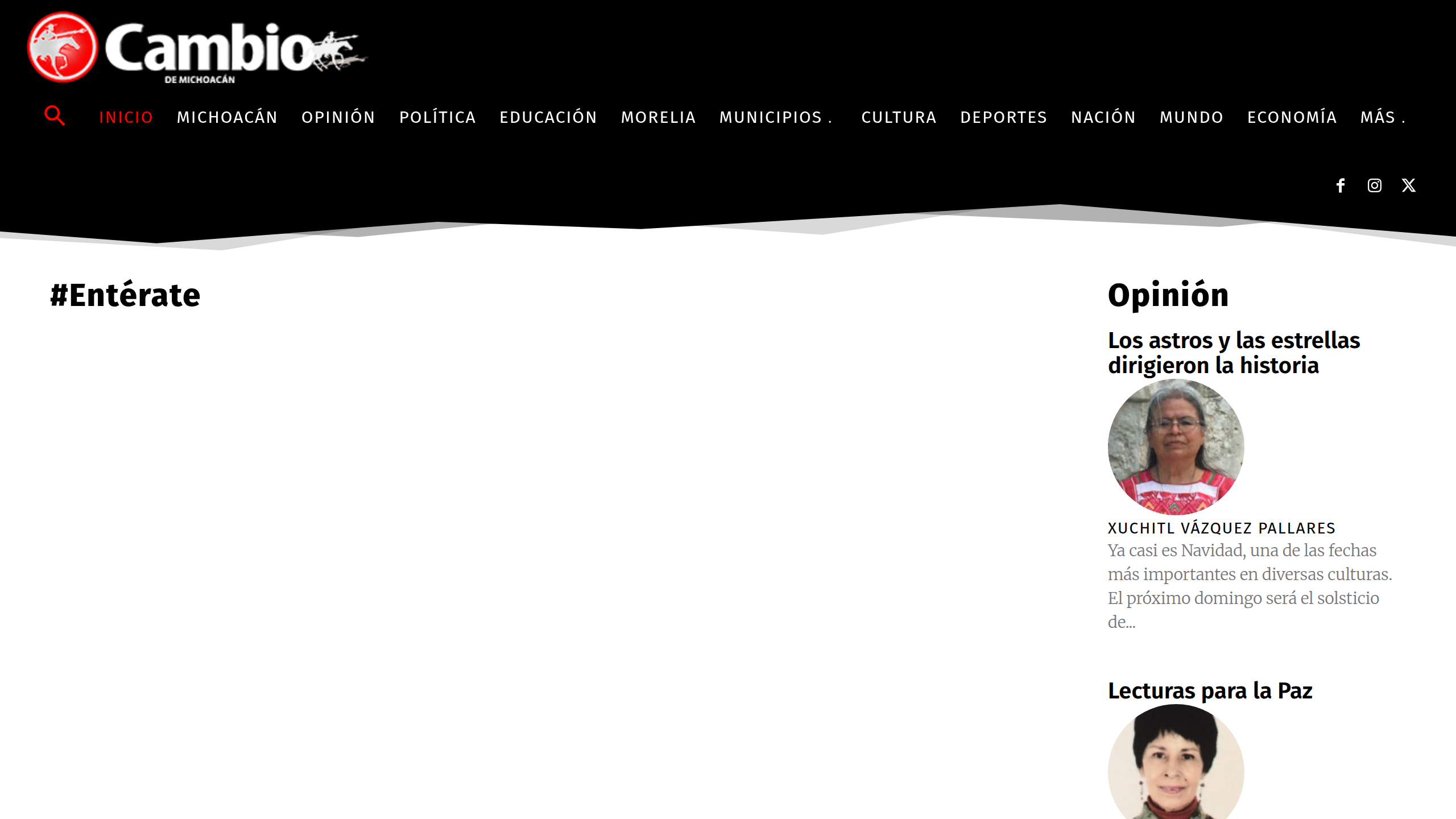 Captura de pantalla de Cambio de Michoacán