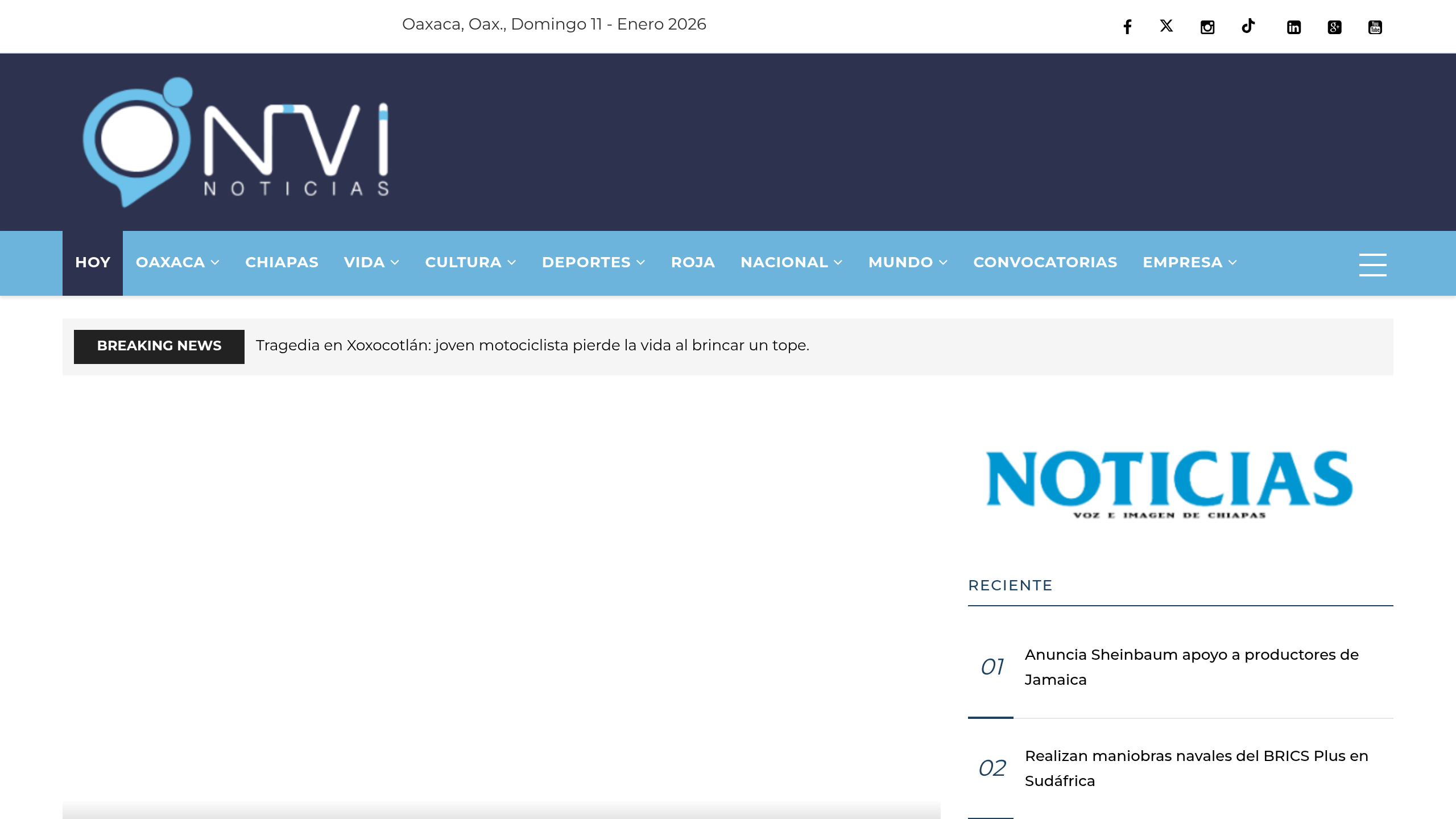 Captura de pantalla de Noticias Voz e Imagen
