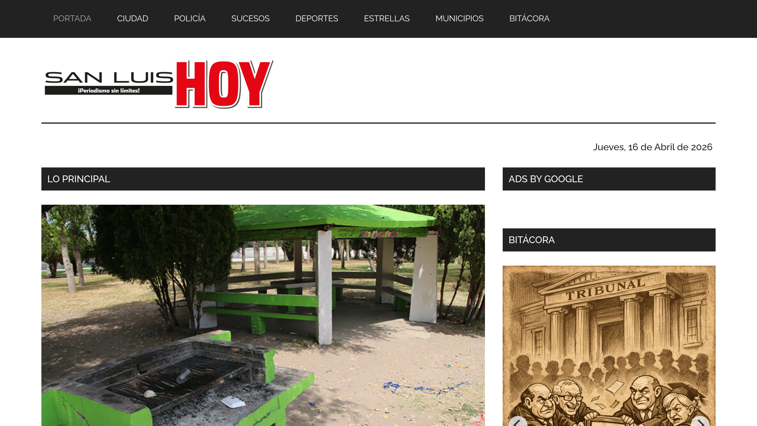 Captura de pantalla de San Luis Hoy