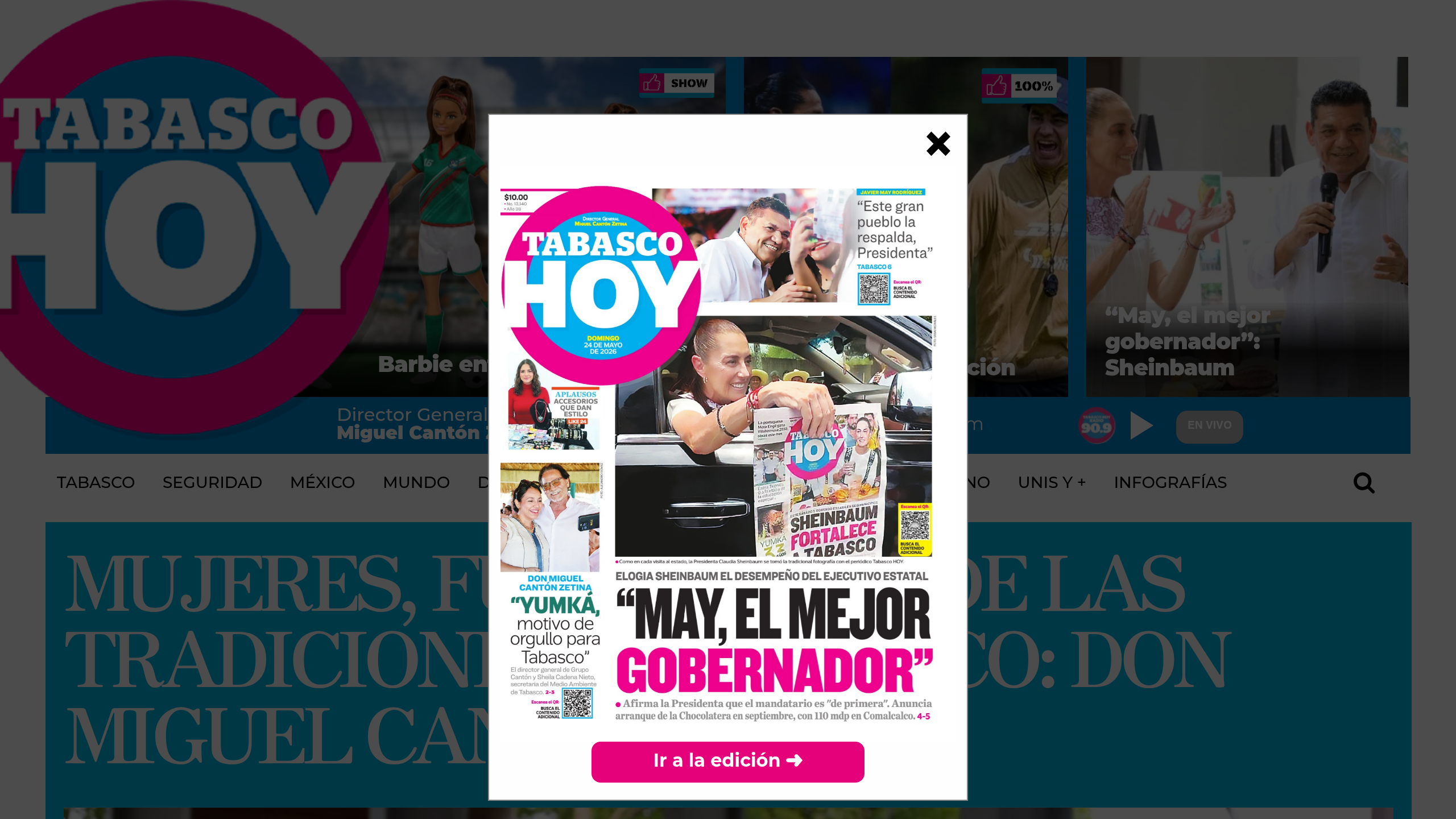 Captura de pantalla de Tabasco Hoy