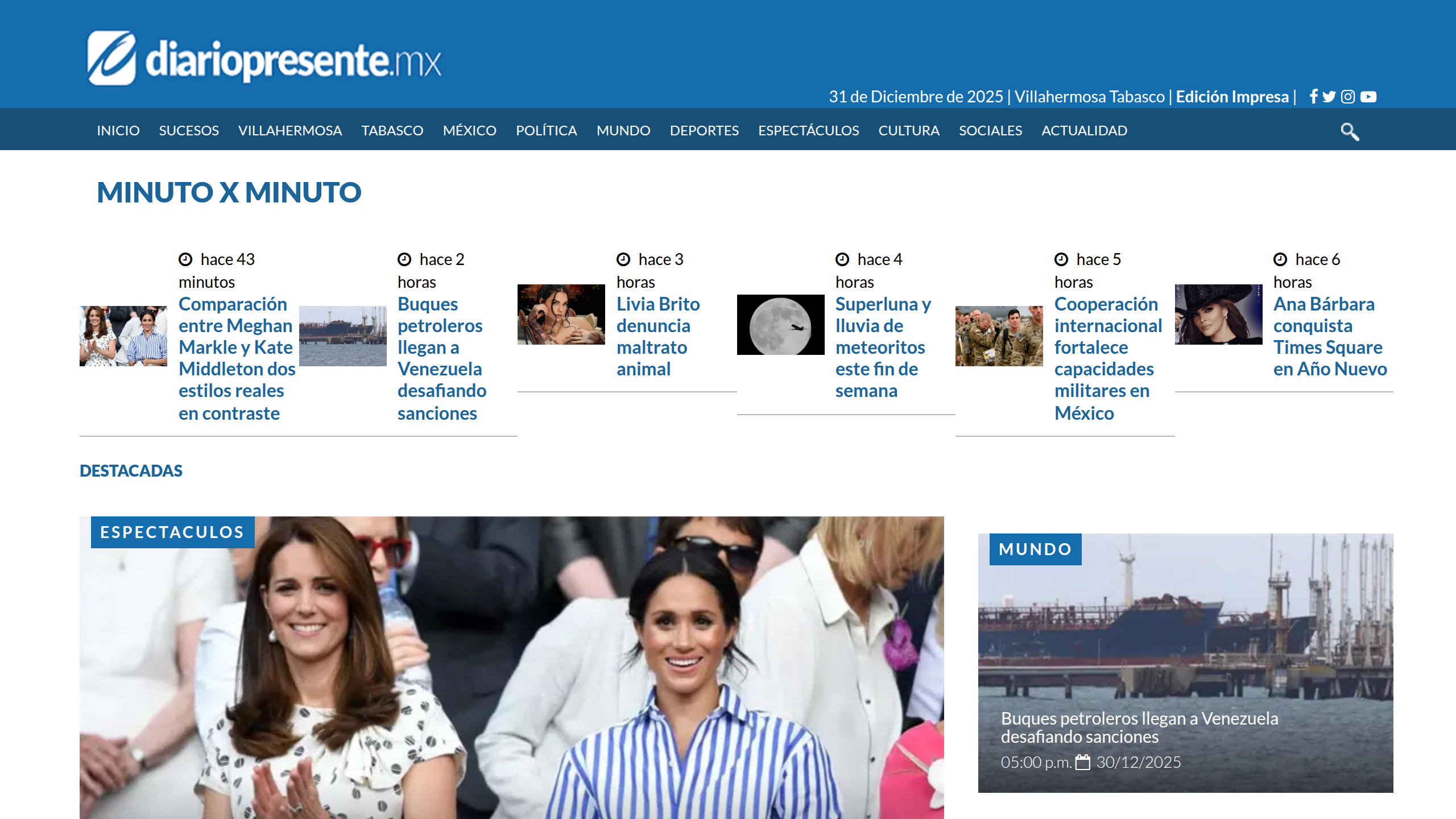 Captura de pantalla de Diario Presente