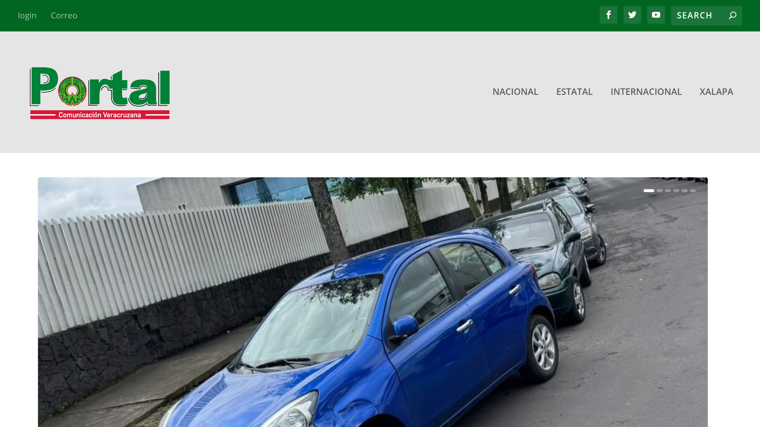 Captura de pantalla de Portal Comunicación Veracruzana