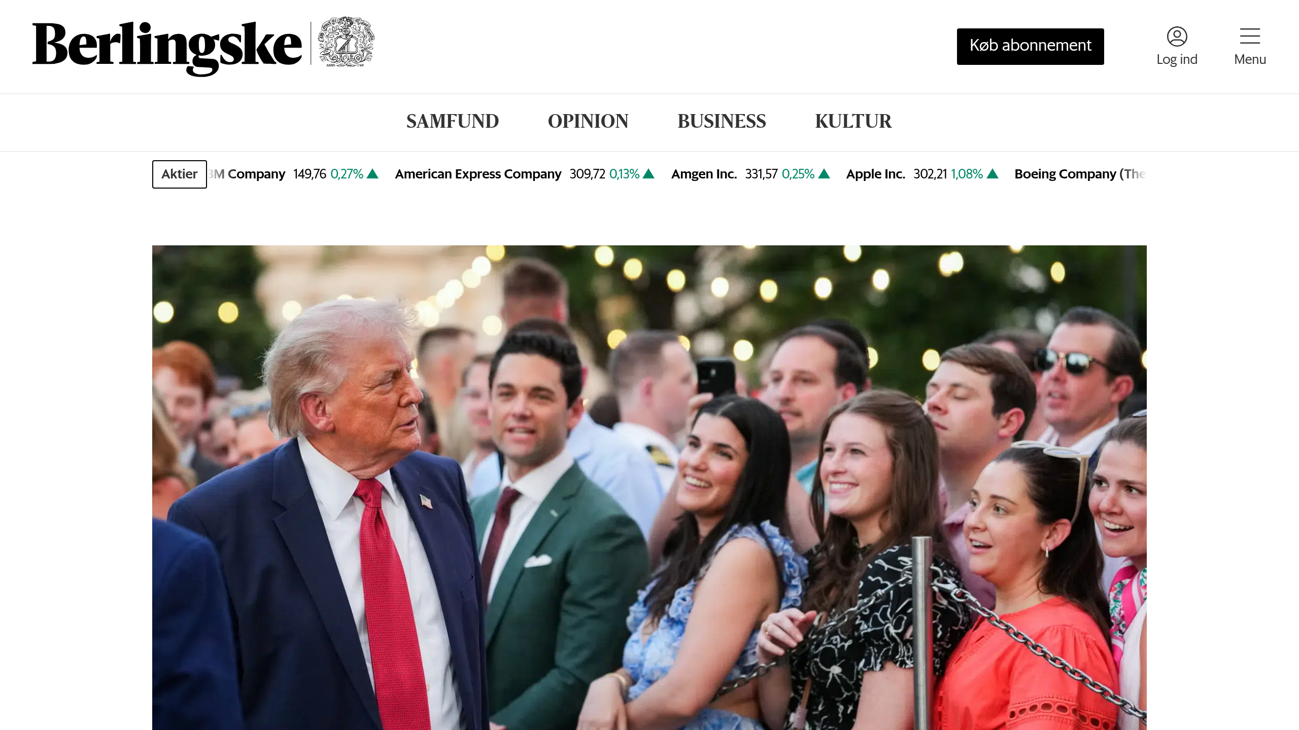 Captura de pantalla de Berlingske