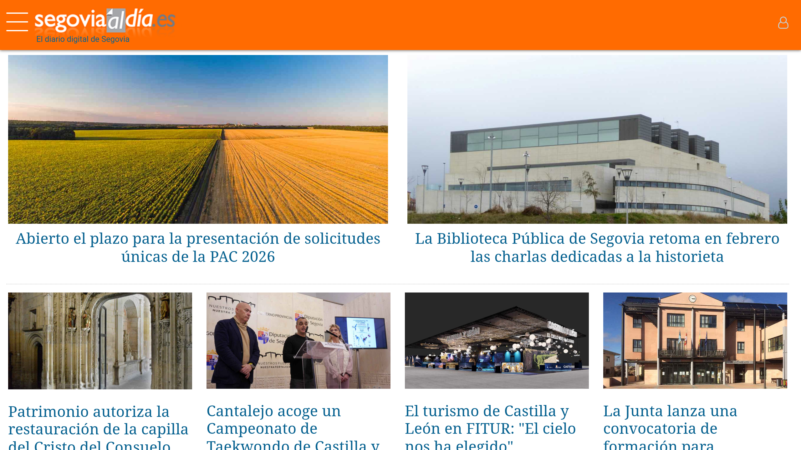 Captura de pantalla de Segovia al día