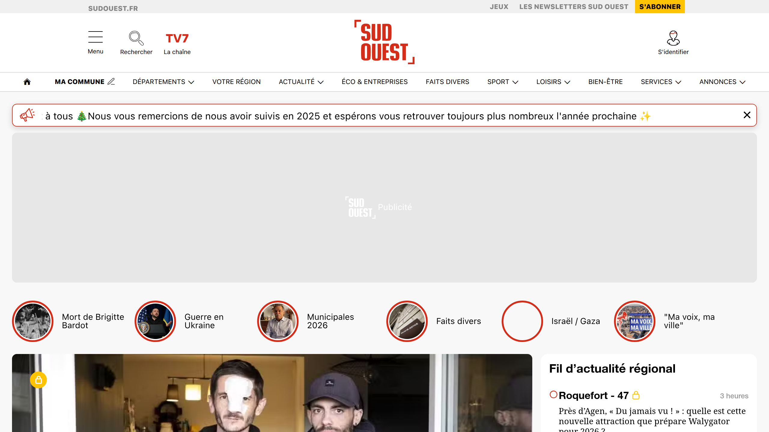 Captura de pantalla de Sud Ouest