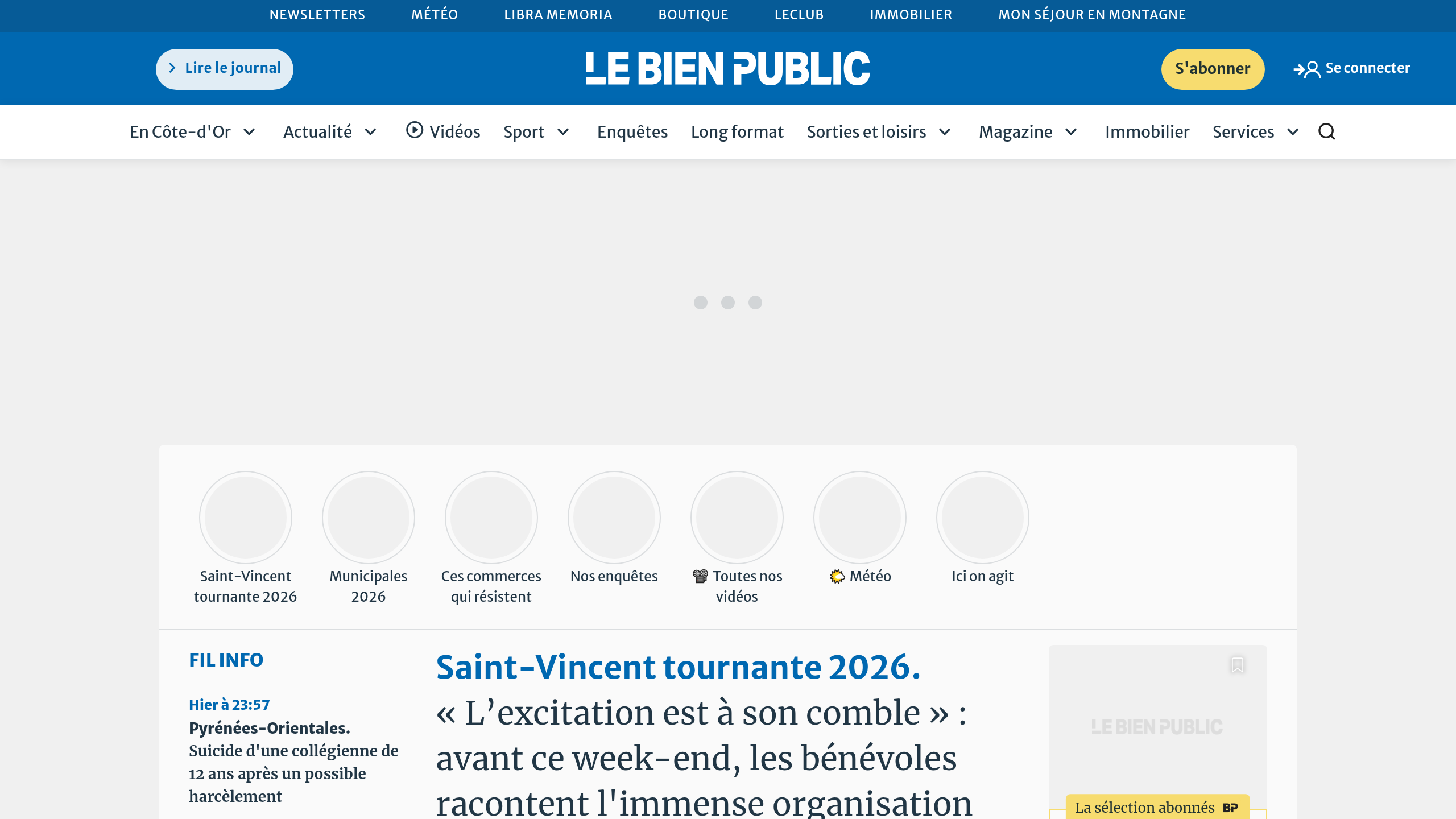 Captura de pantalla de Le Bien Public