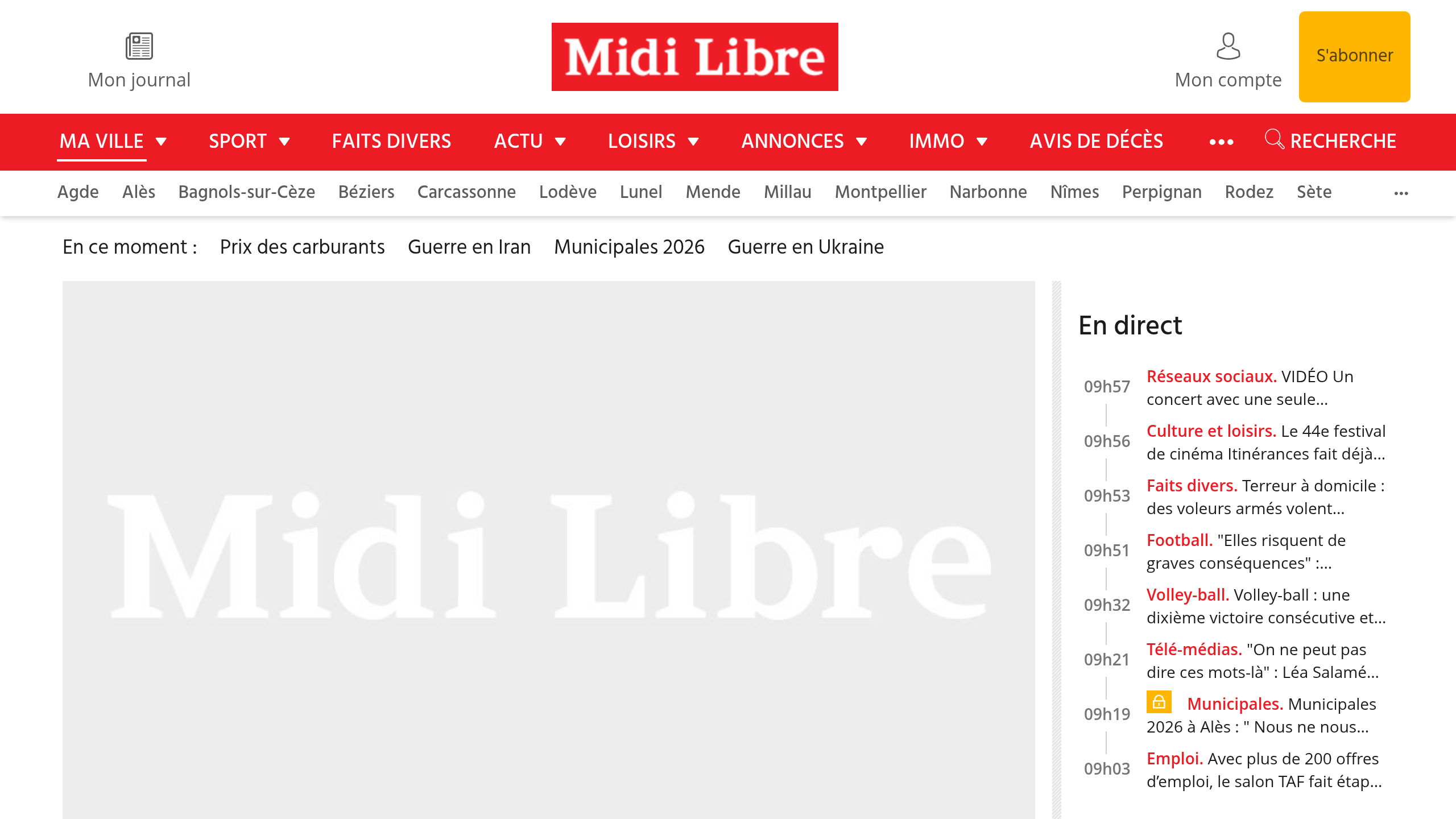 Captura de pantalla de Midi Libre