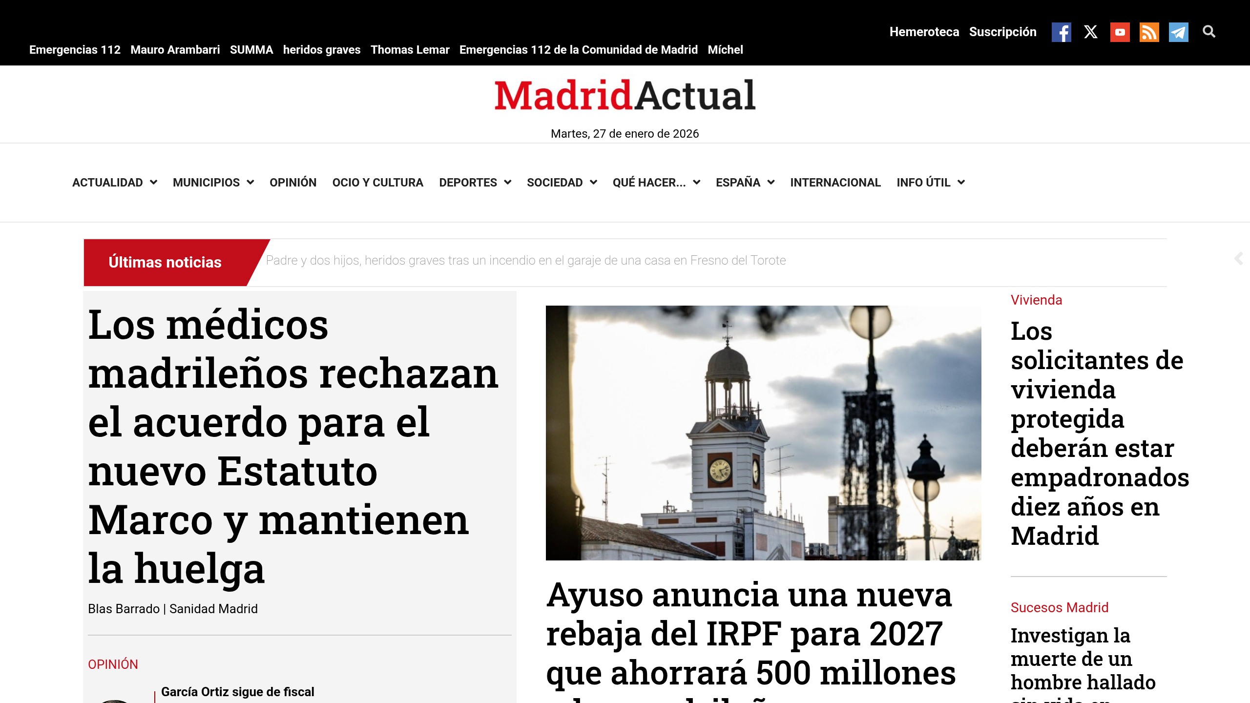 Captura de pantalla de Madrid Actual