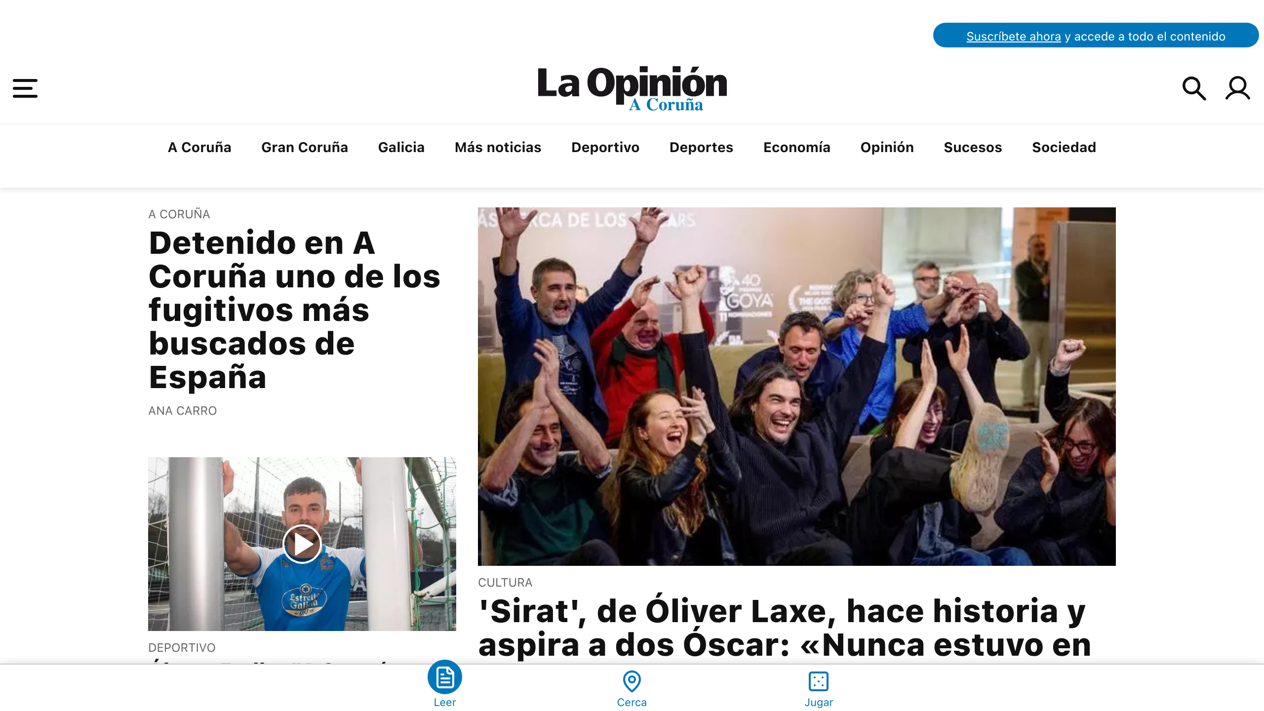 Captura de pantalla de La Opinión