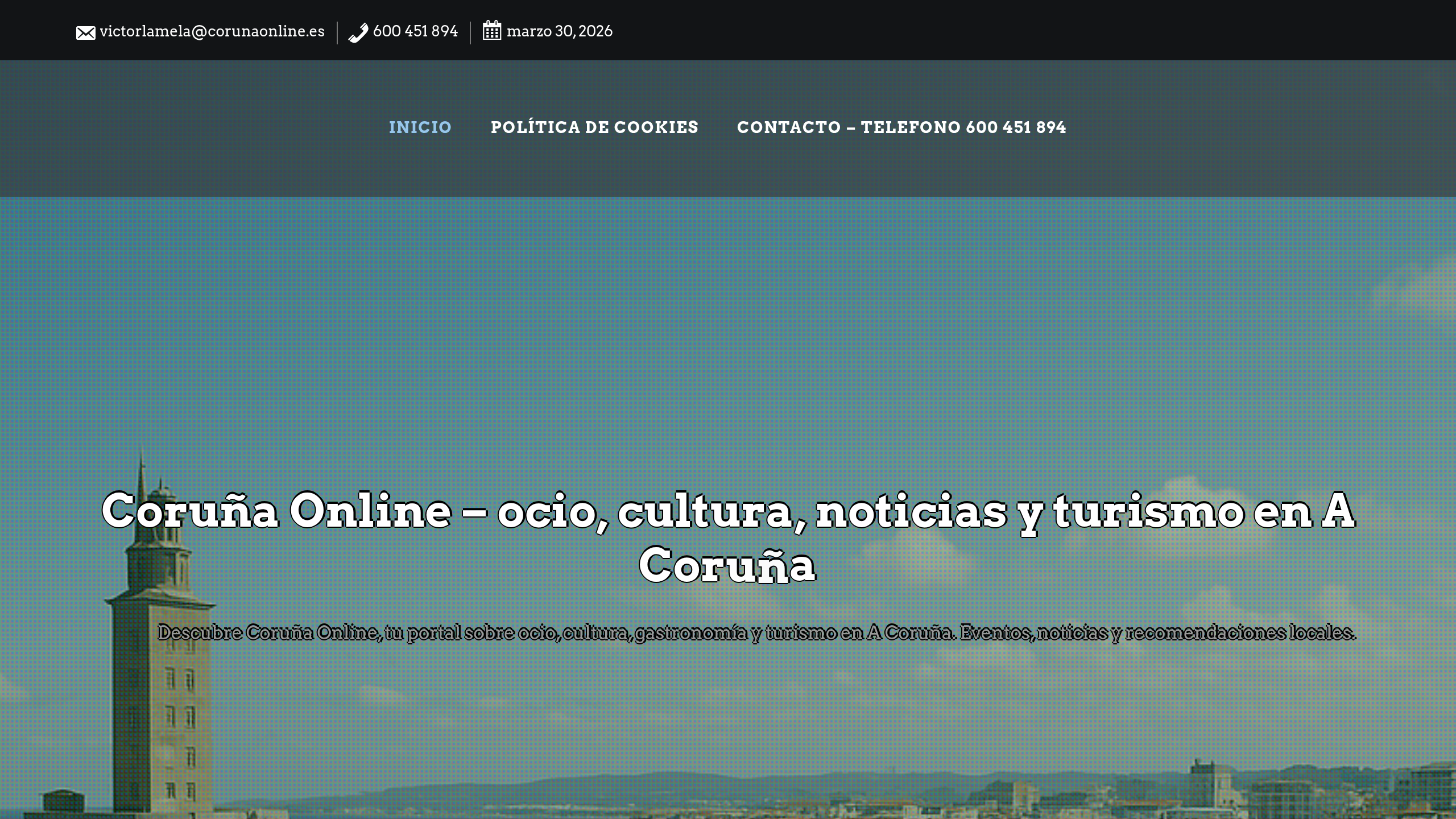 Captura de pantalla de Coruña Online