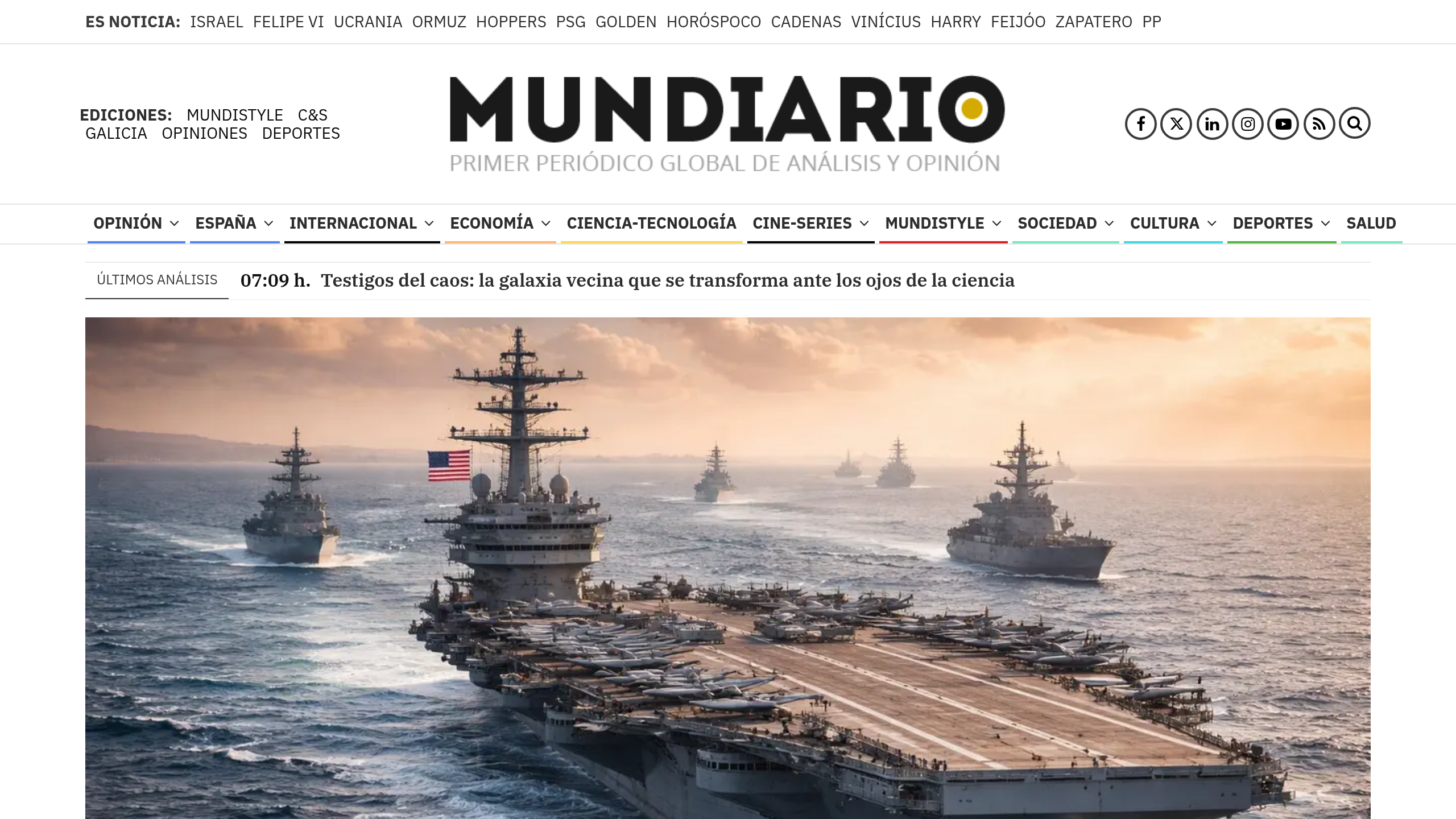 Captura de pantalla de Mundiario