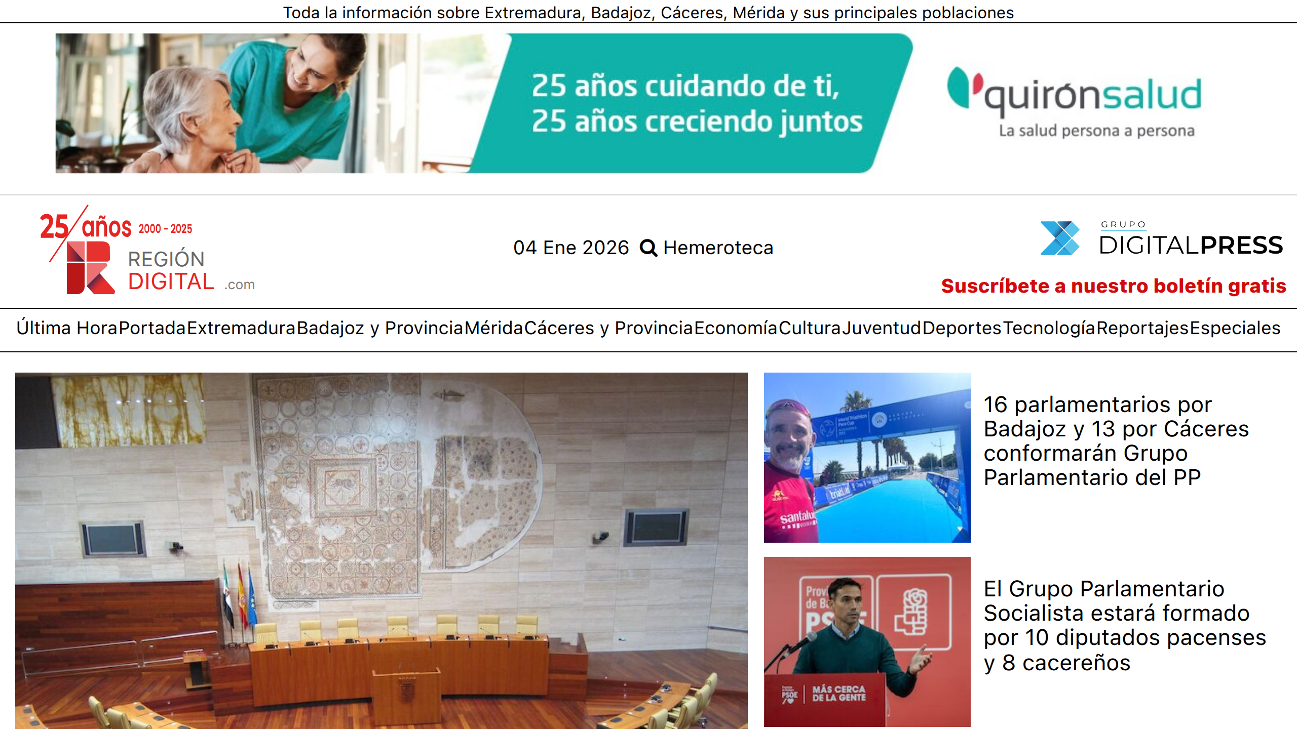 Captura de pantalla de Región Digital