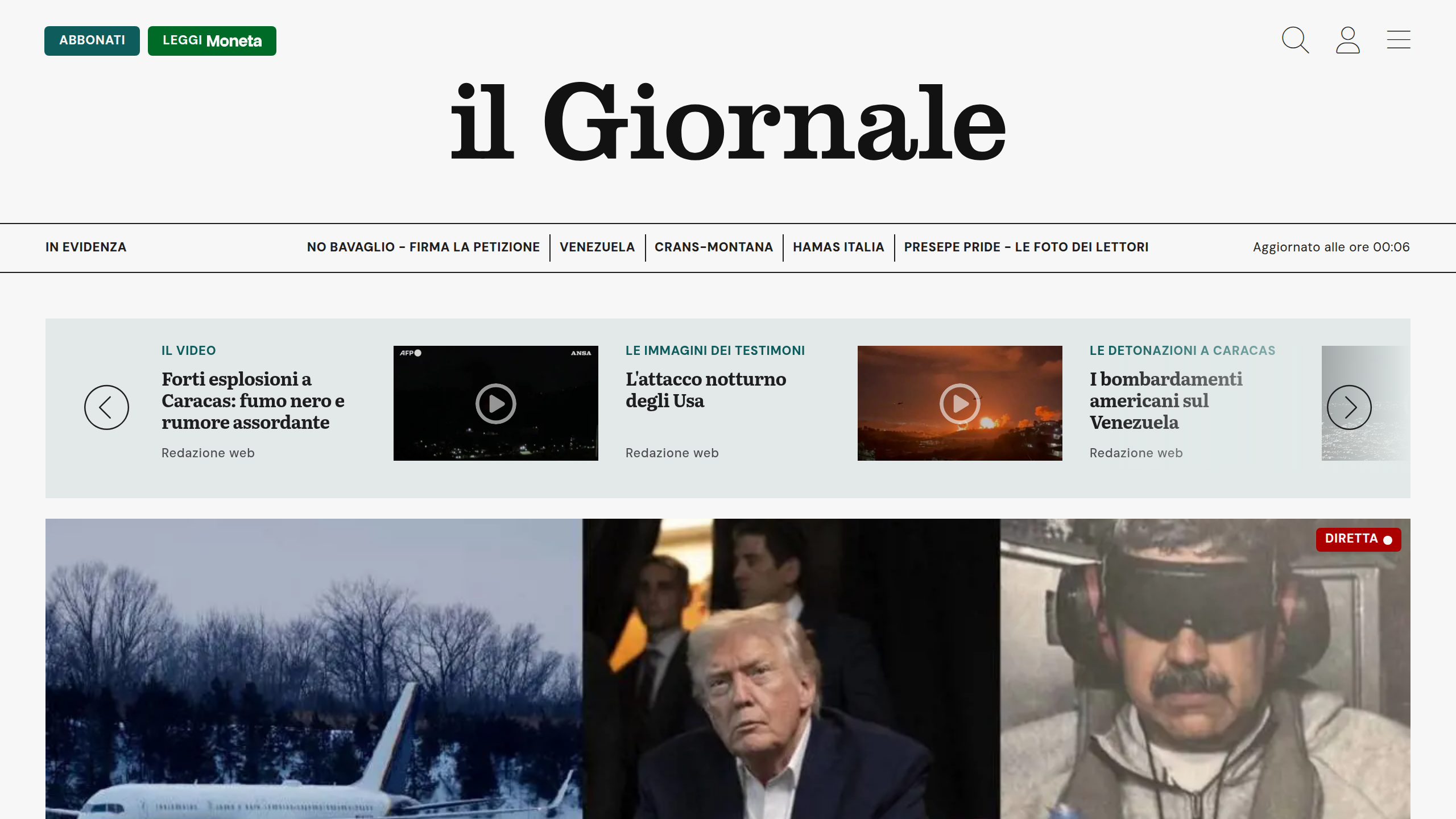 Captura de pantalla de Il Giornale