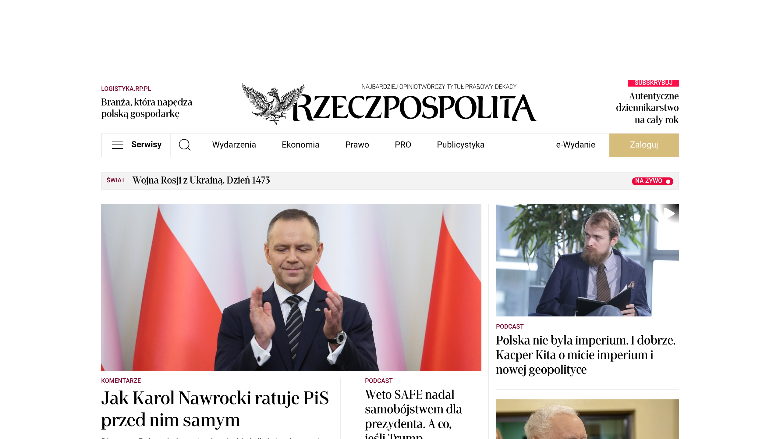 Captura de pantalla de Rzeczpospolita