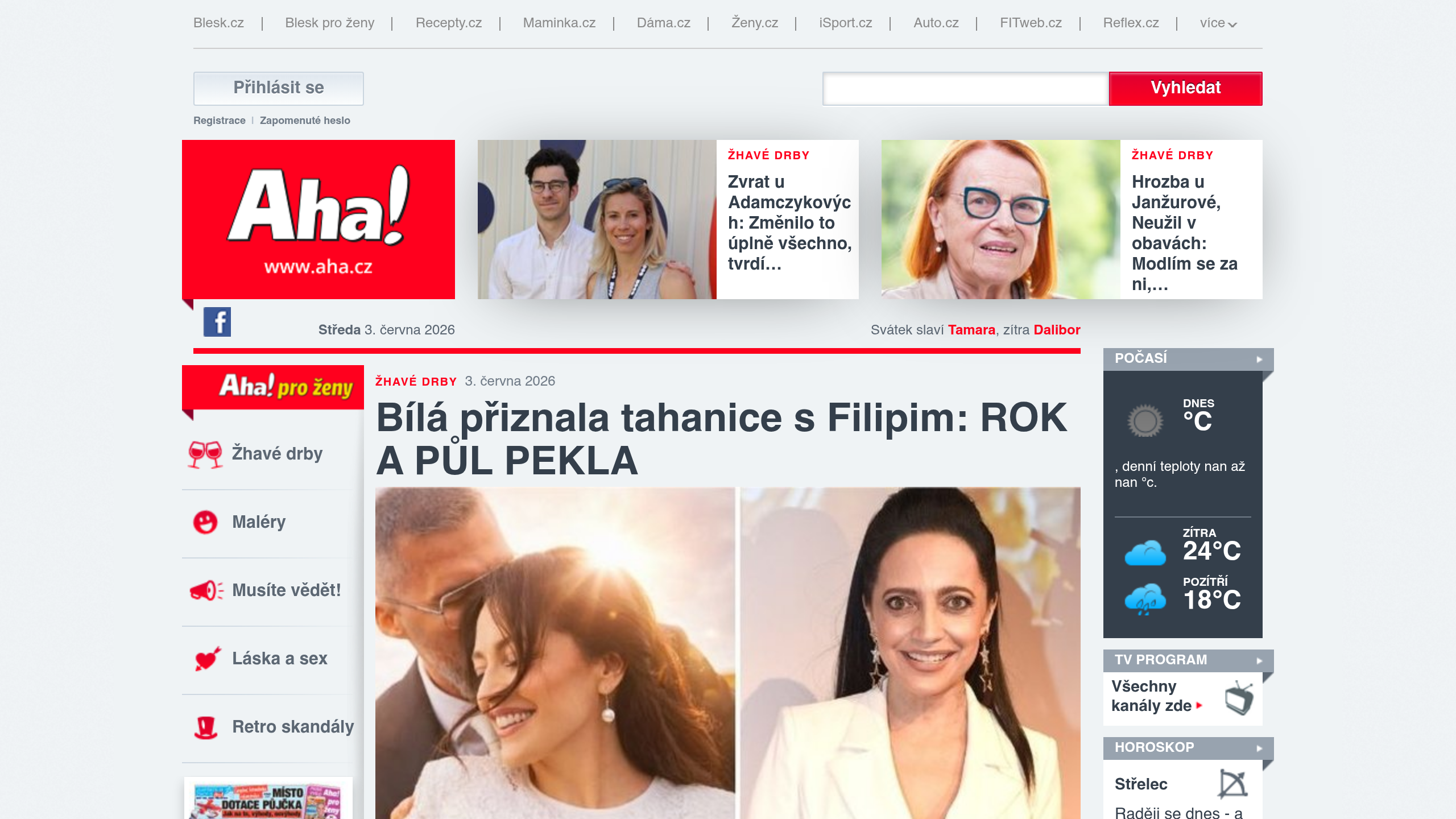Captura de pantalla de Aha!