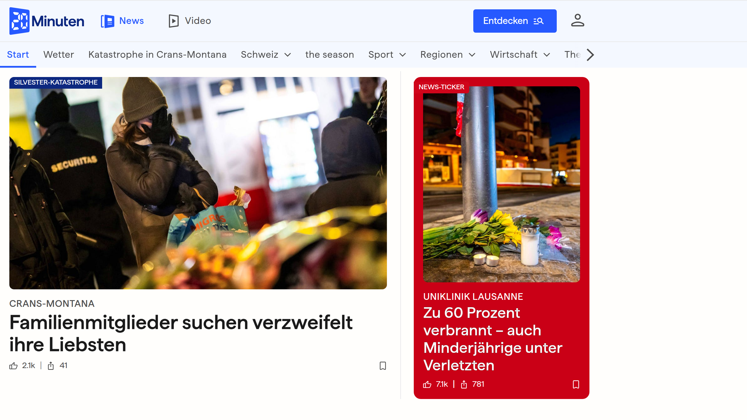Captura de pantalla de 20 Minuten