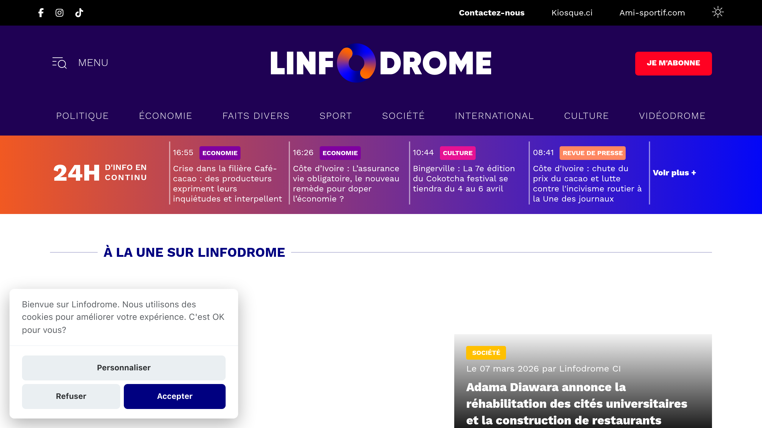 Captura de pantalla de Linfodrome