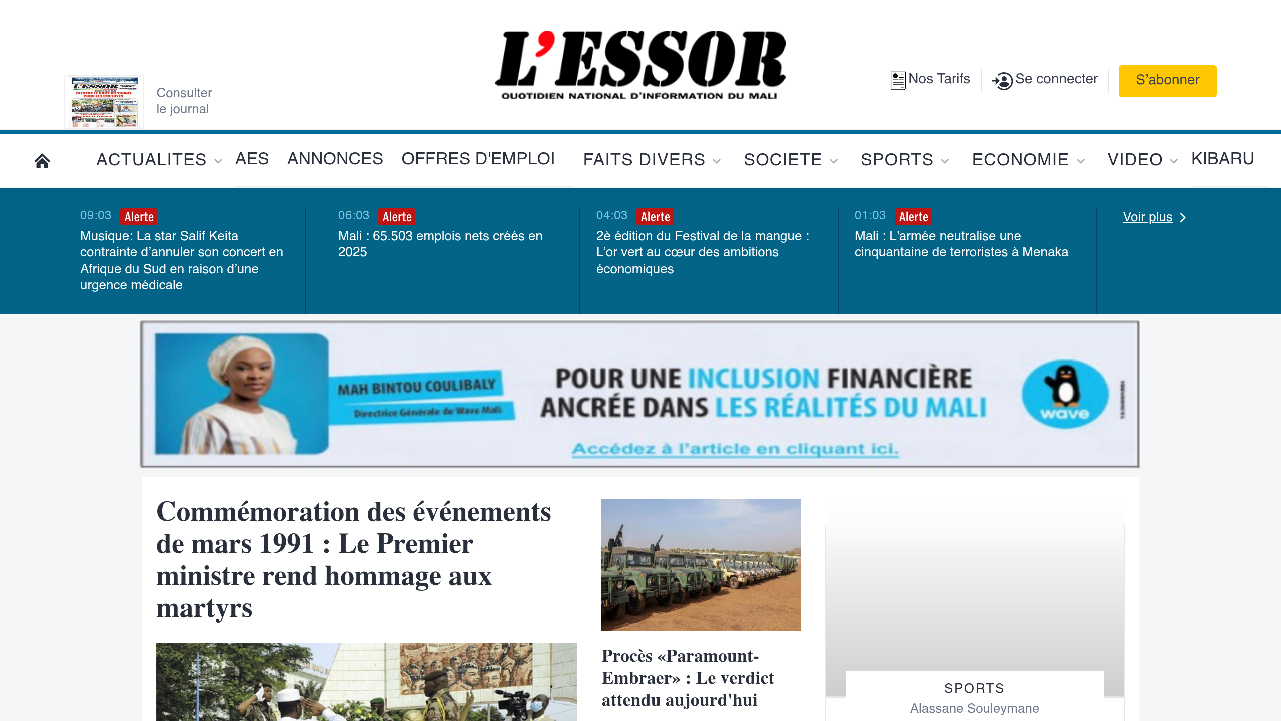 Captura de pantalla de L’Essor