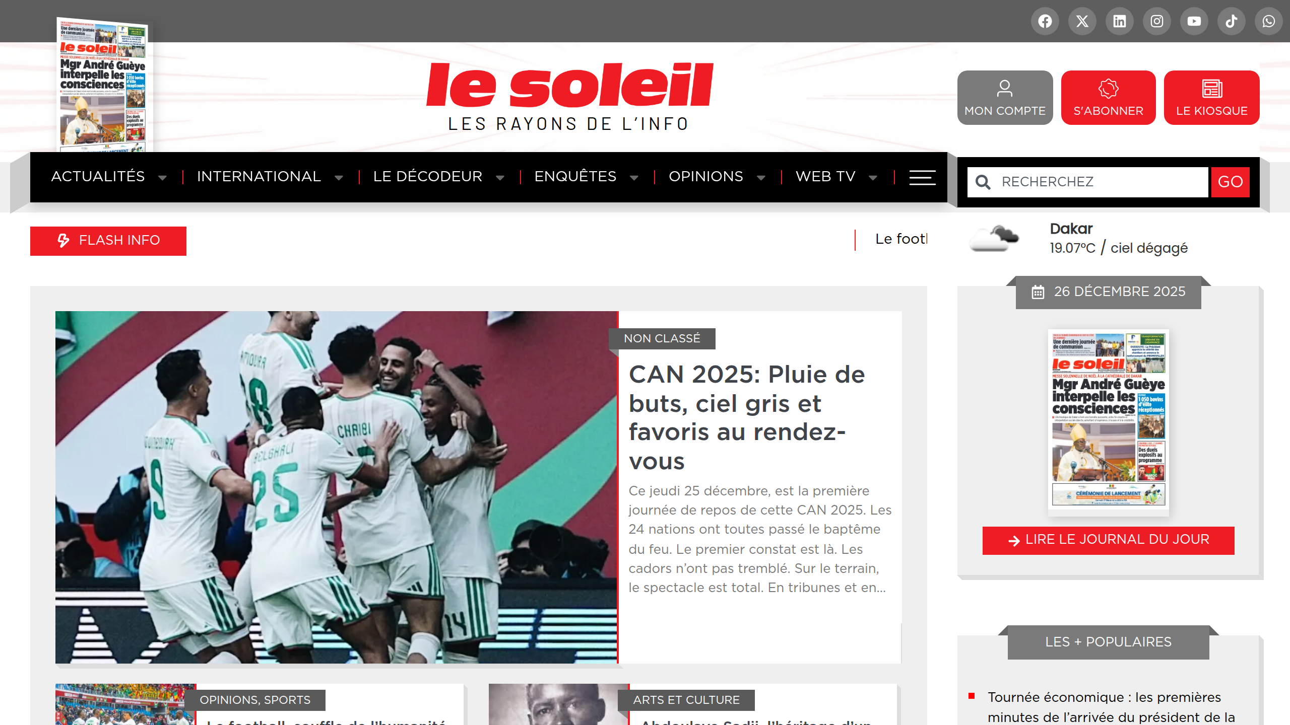 Captura de pantalla de Le Soleil