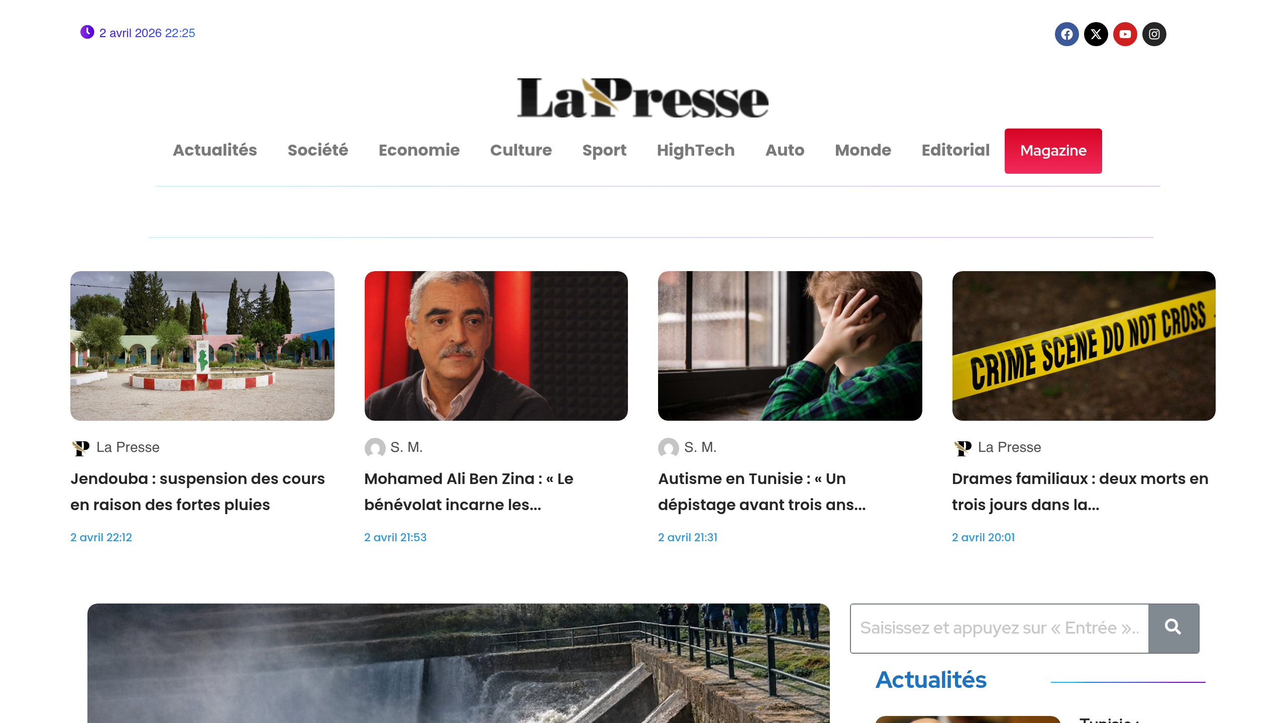 Captura de pantalla de La Presse