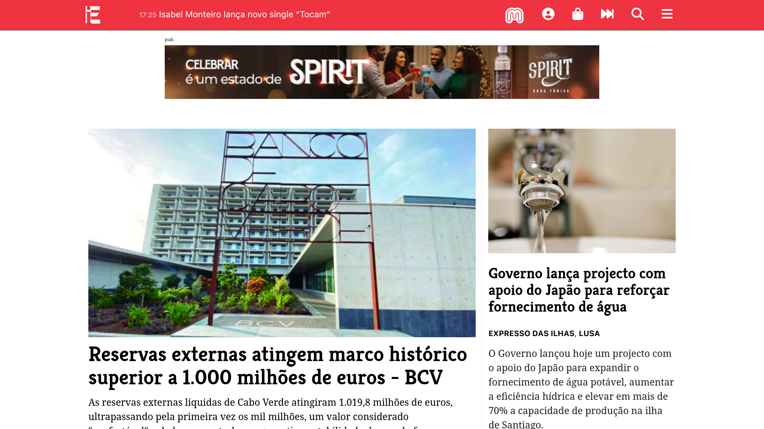 Captura de pantalla de Expresso das Ilhas