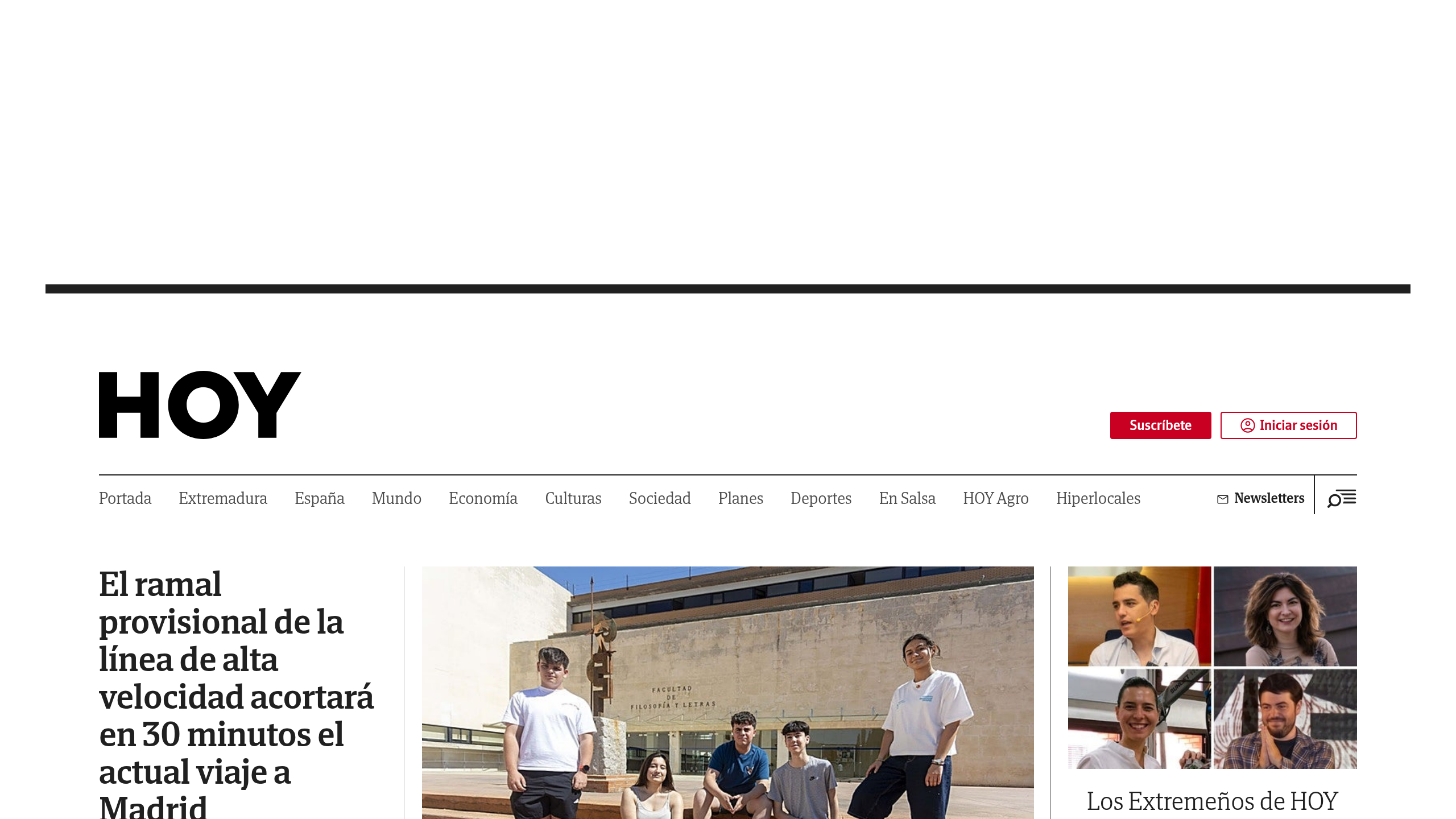 Captura de pantalla de Hoy