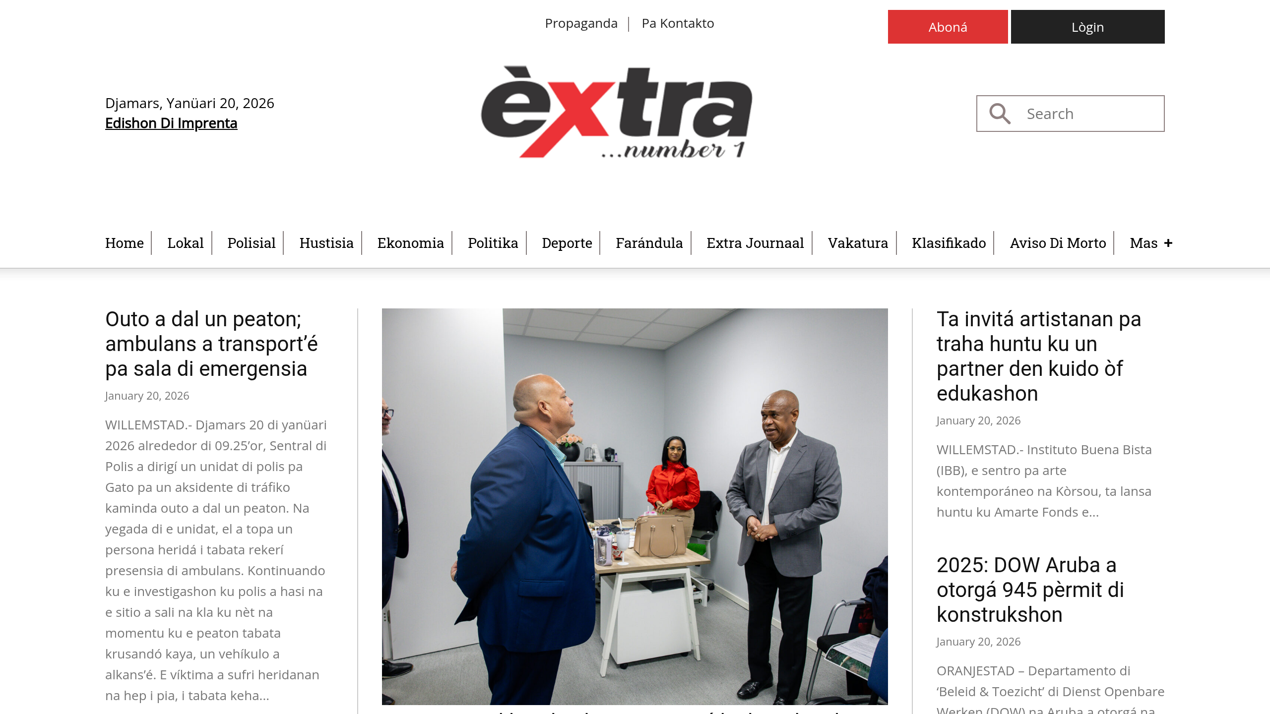 Captura de pantalla de èxtra