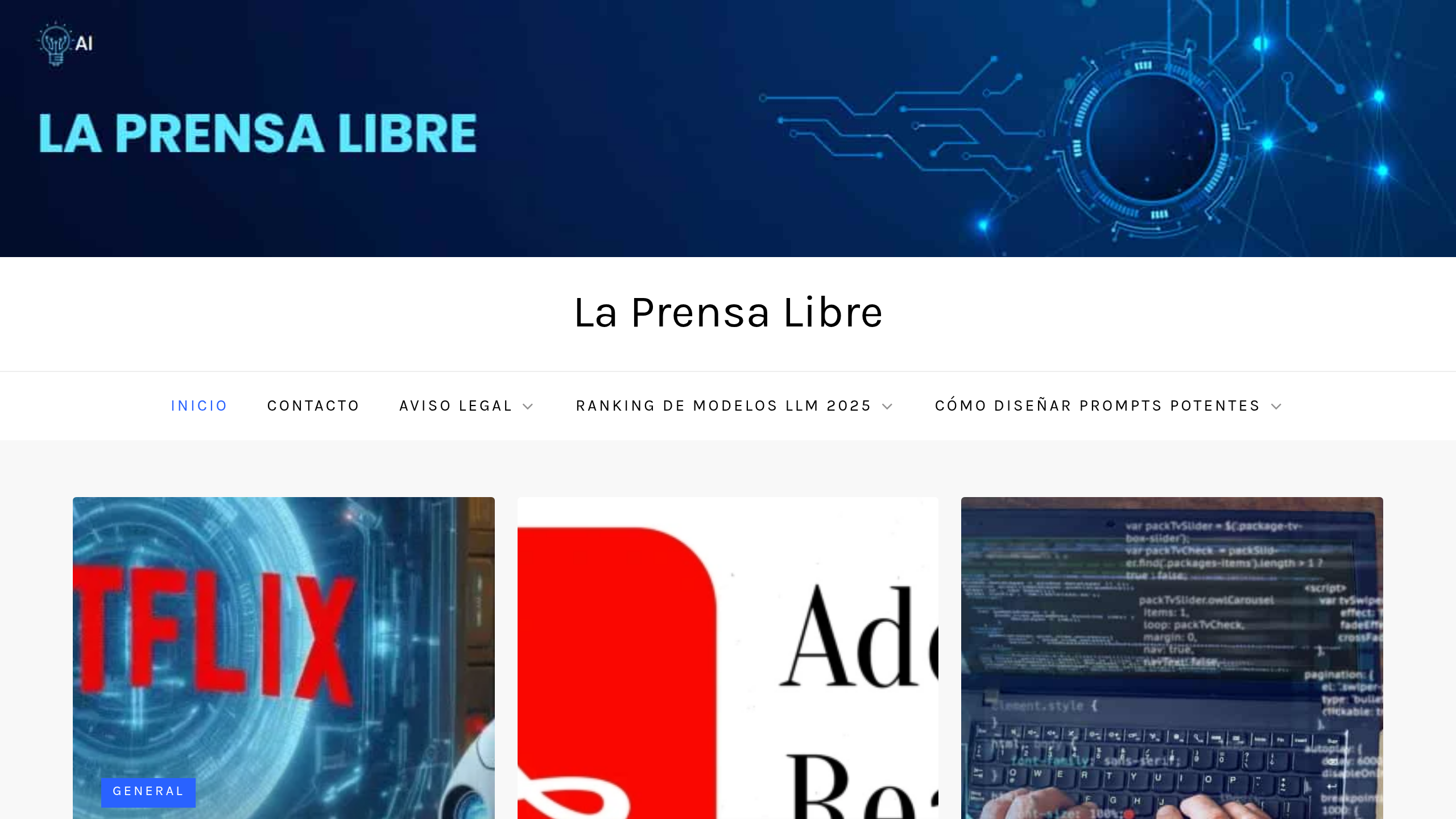 Captura de pantalla de La Prensa Libre