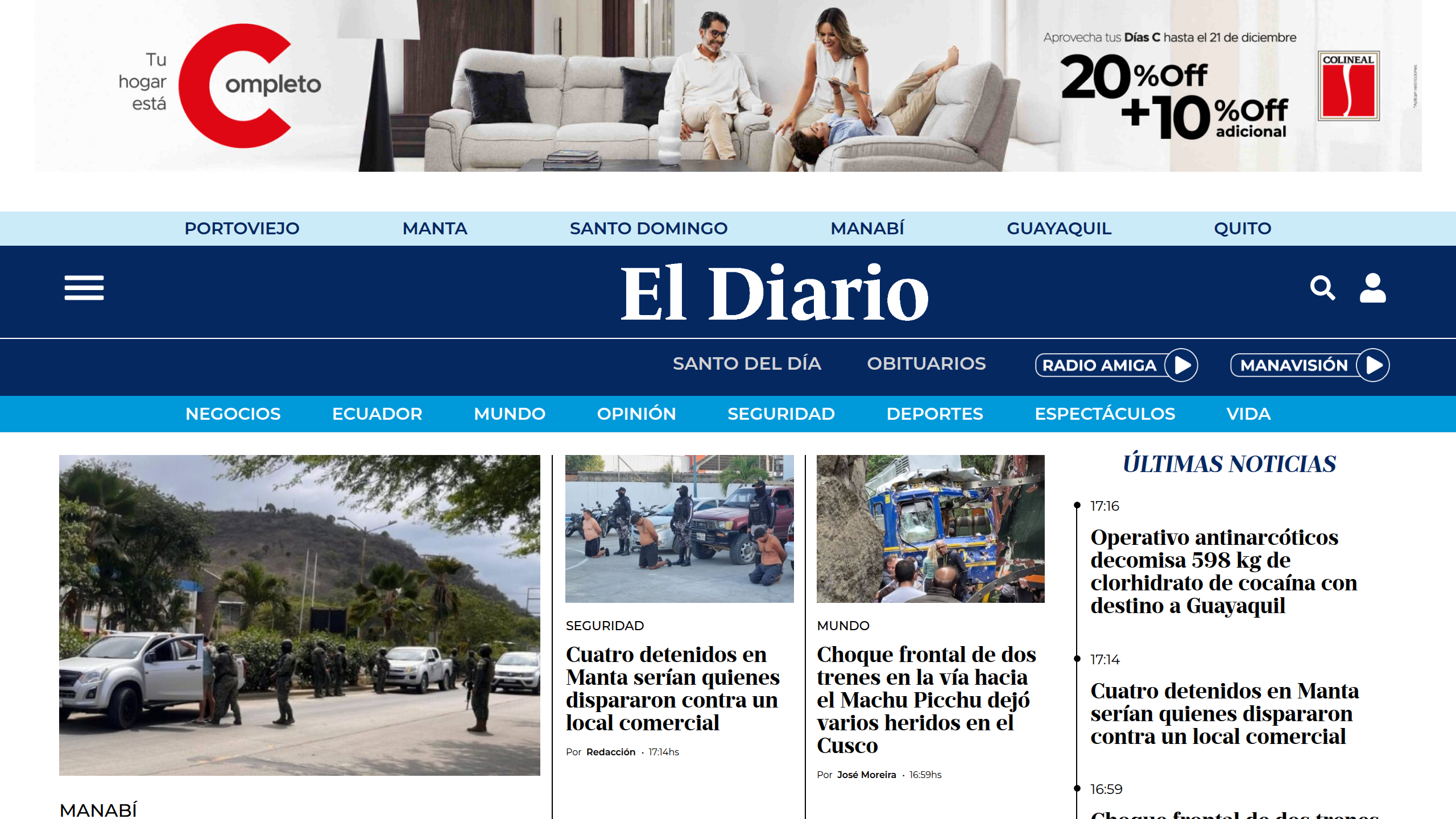 Captura de pantalla de Centro