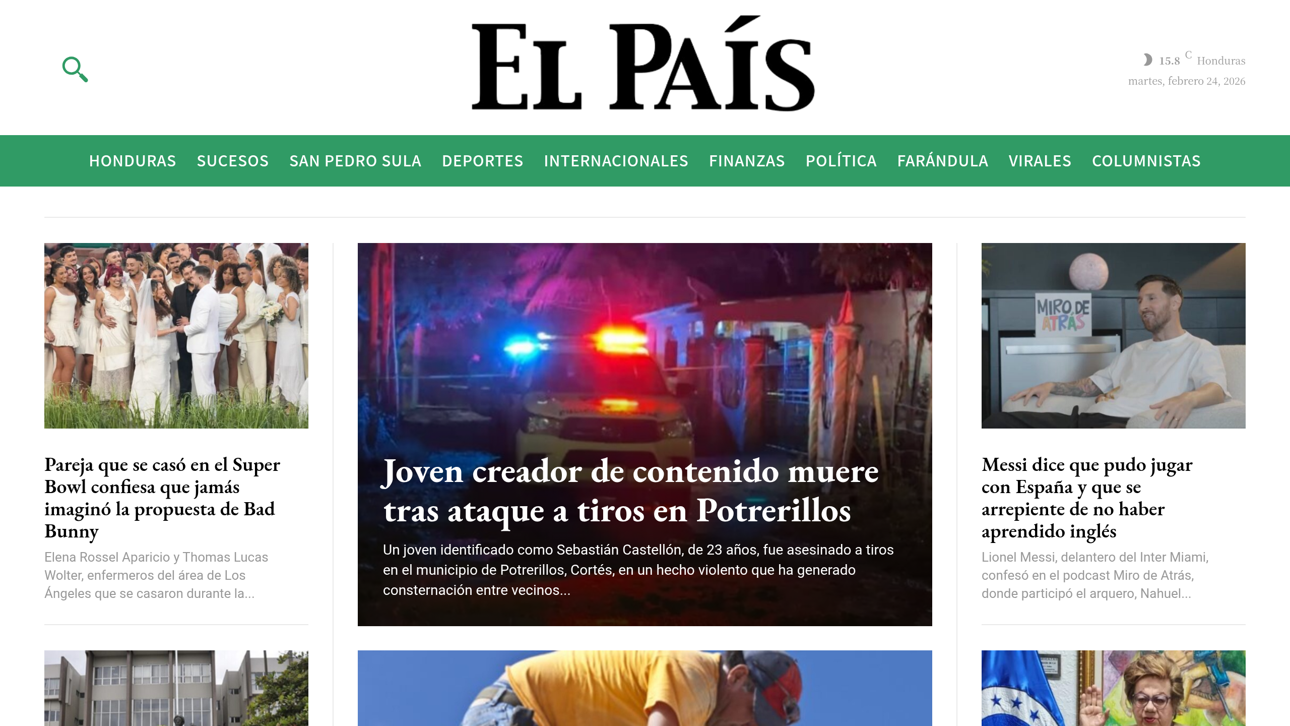 Captura de pantalla de El País