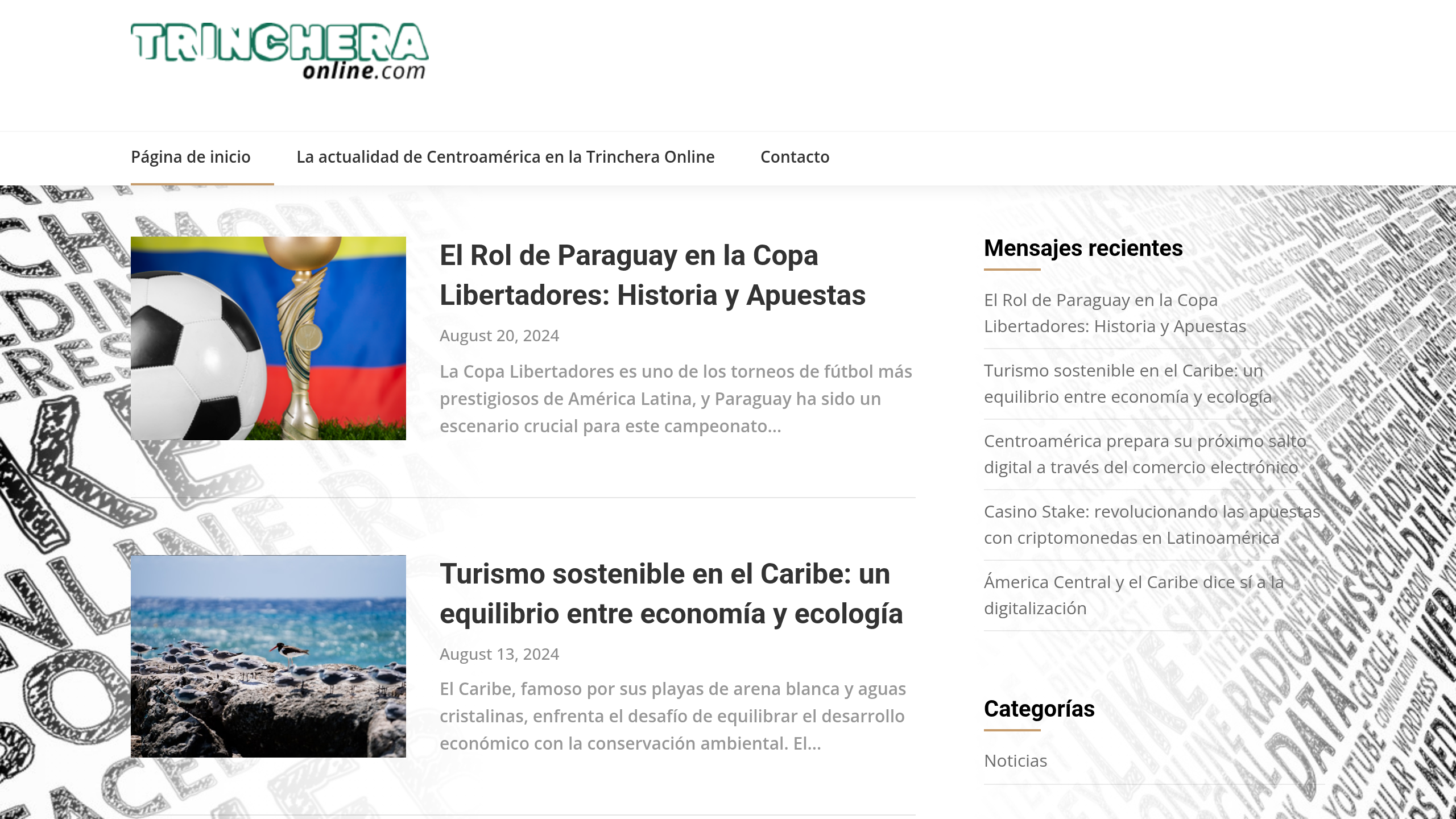 Captura de pantalla de Trinchera de la Noticia