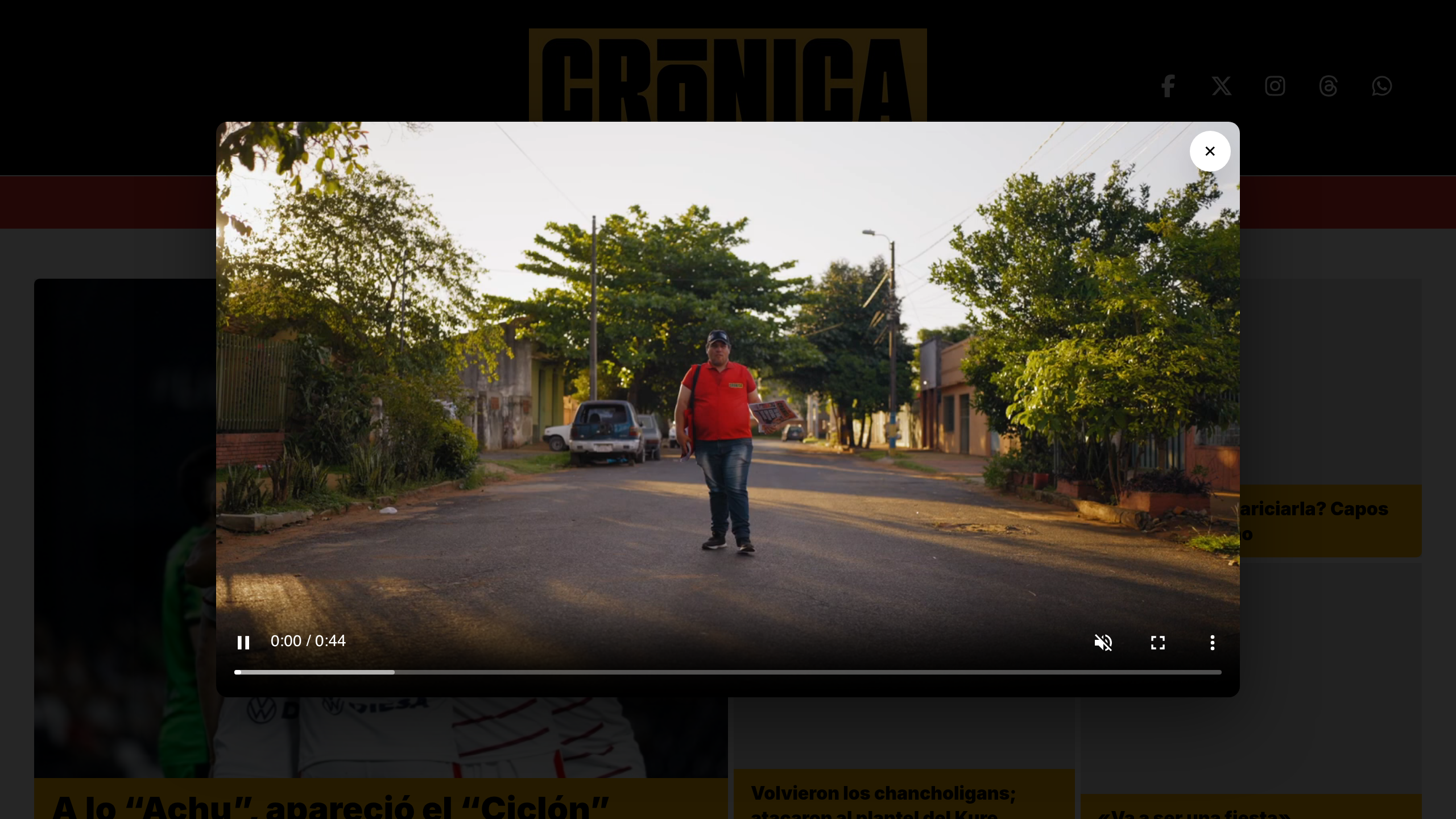 Captura de pantalla de Crónica