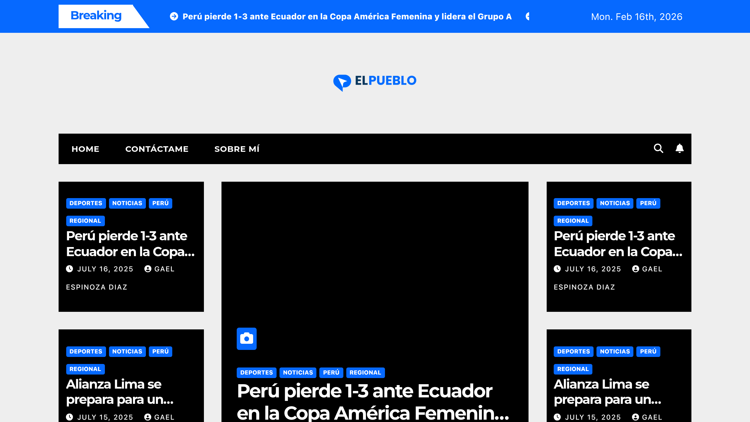 Captura de pantalla de El Pueblo