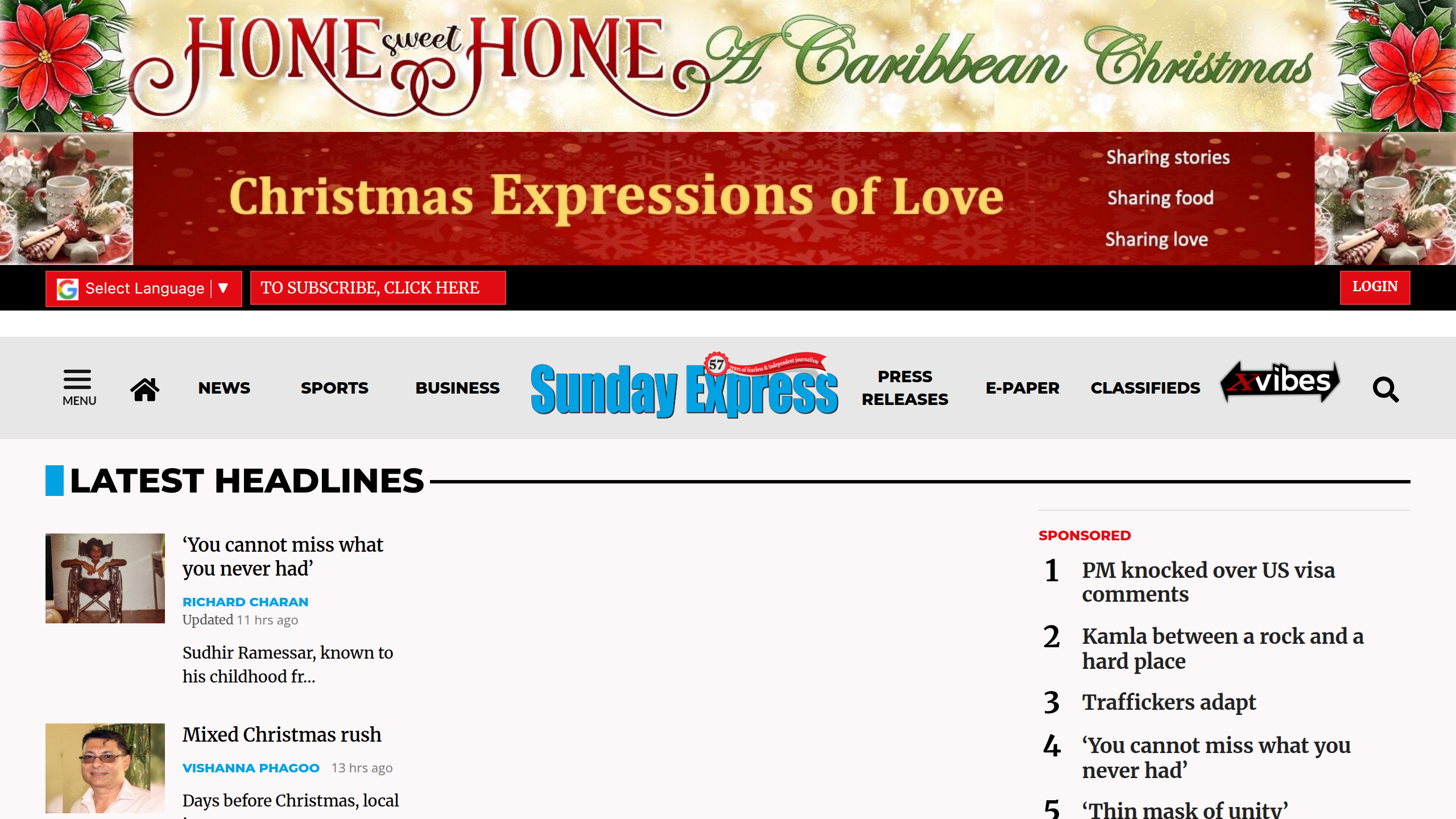 Captura de pantalla de Daily Express