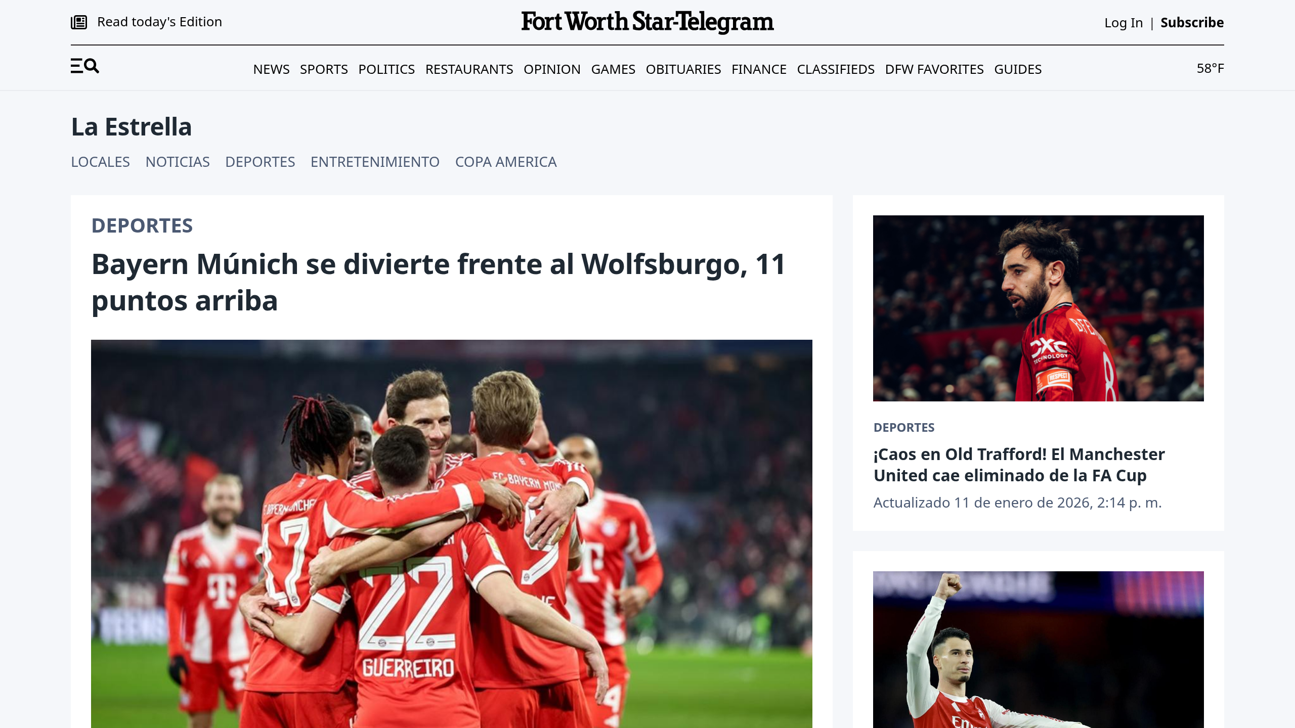 Captura de pantalla de La Estrella