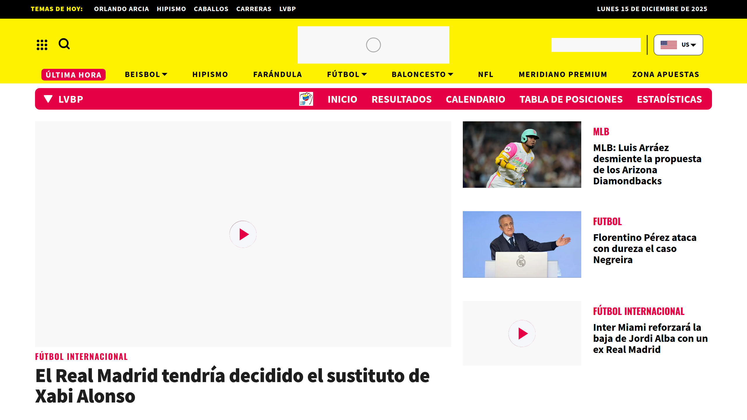 Captura de pantalla de Meridiano