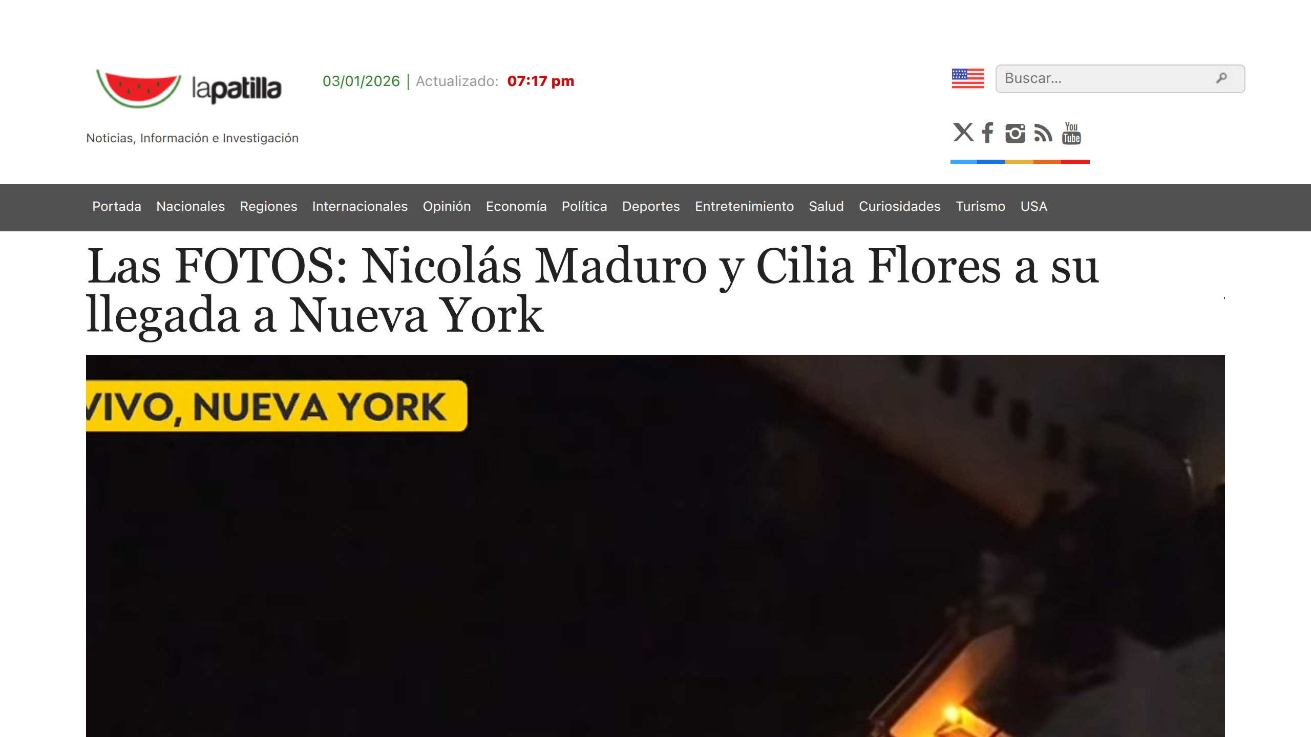 Captura de pantalla de La Patilla