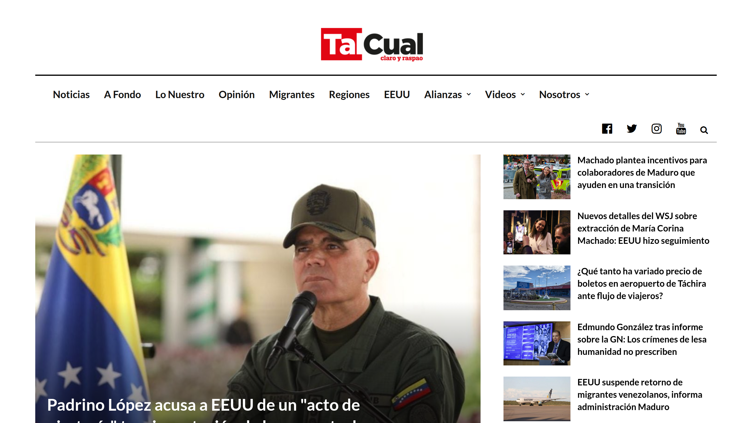 Captura de pantalla de TalCual