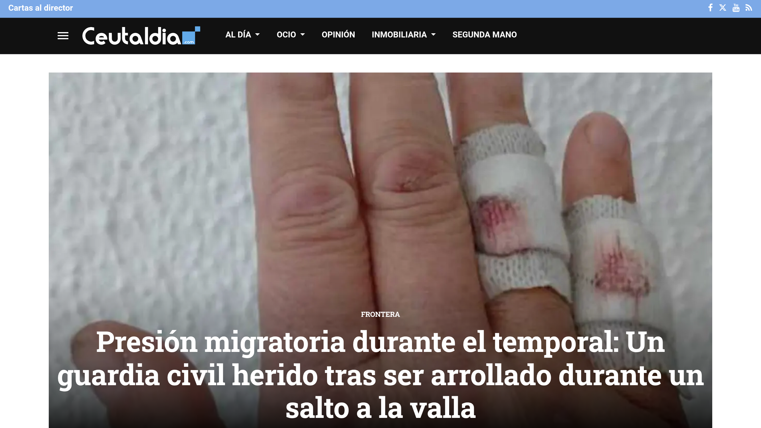 Captura de pantalla de Ceuta al día