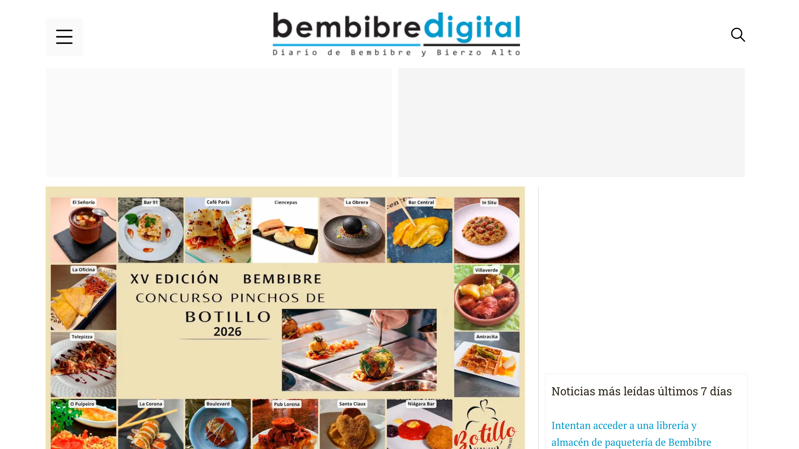 Captura de pantalla de Bembibre Digital