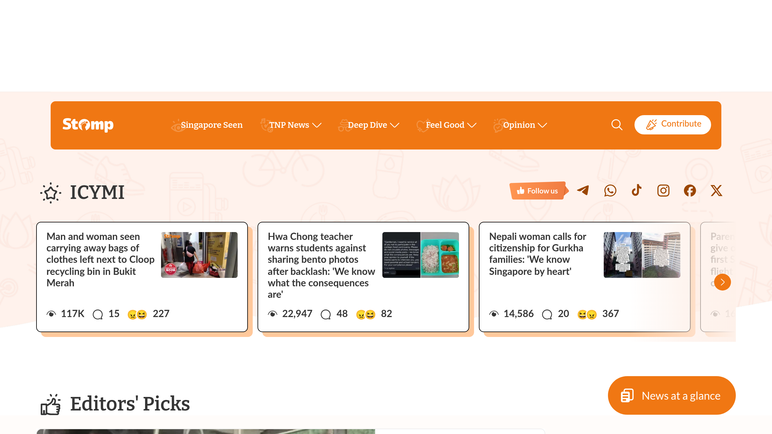 Captura de pantalla de The New Paper