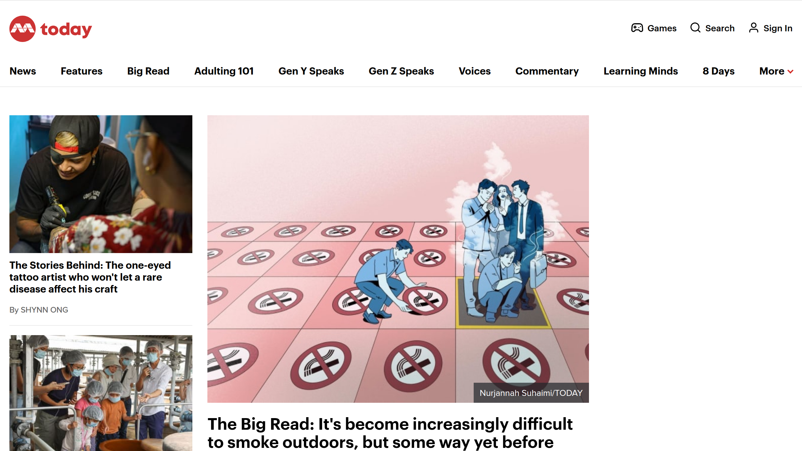 Captura de pantalla de Today Online