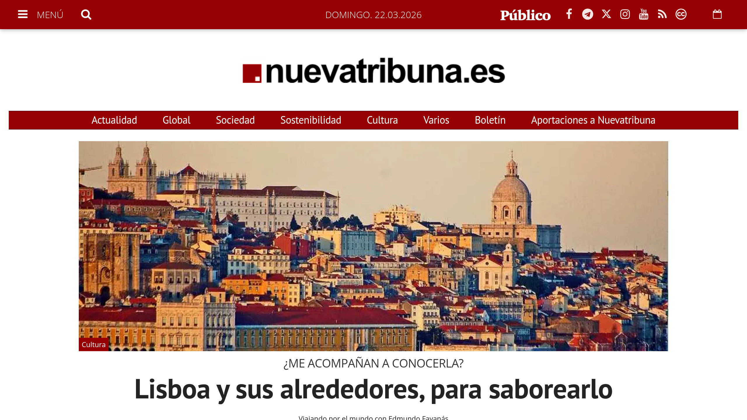 Captura de pantalla de Nueva Tribuna