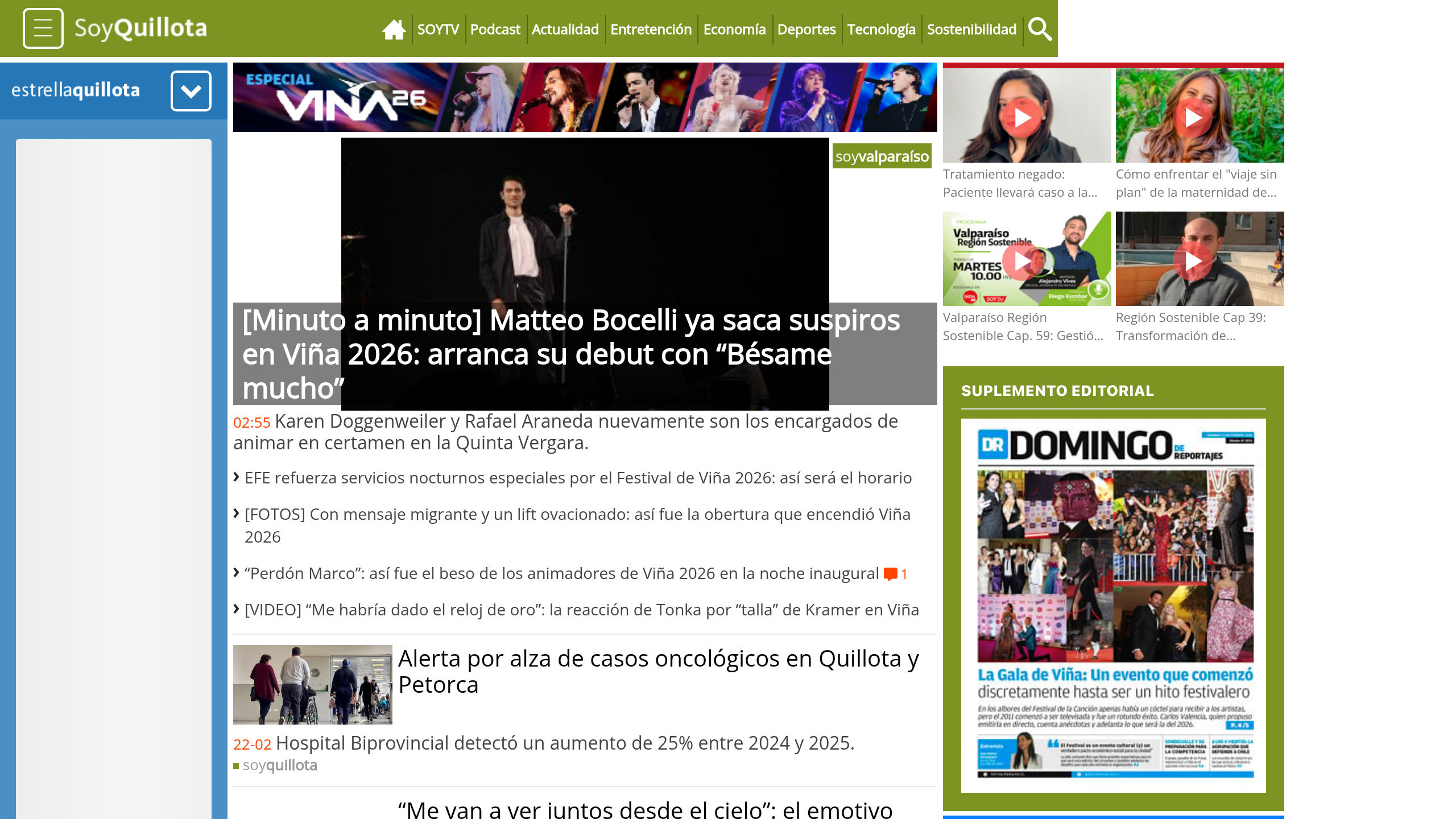 Captura de pantalla de Soy Quillota