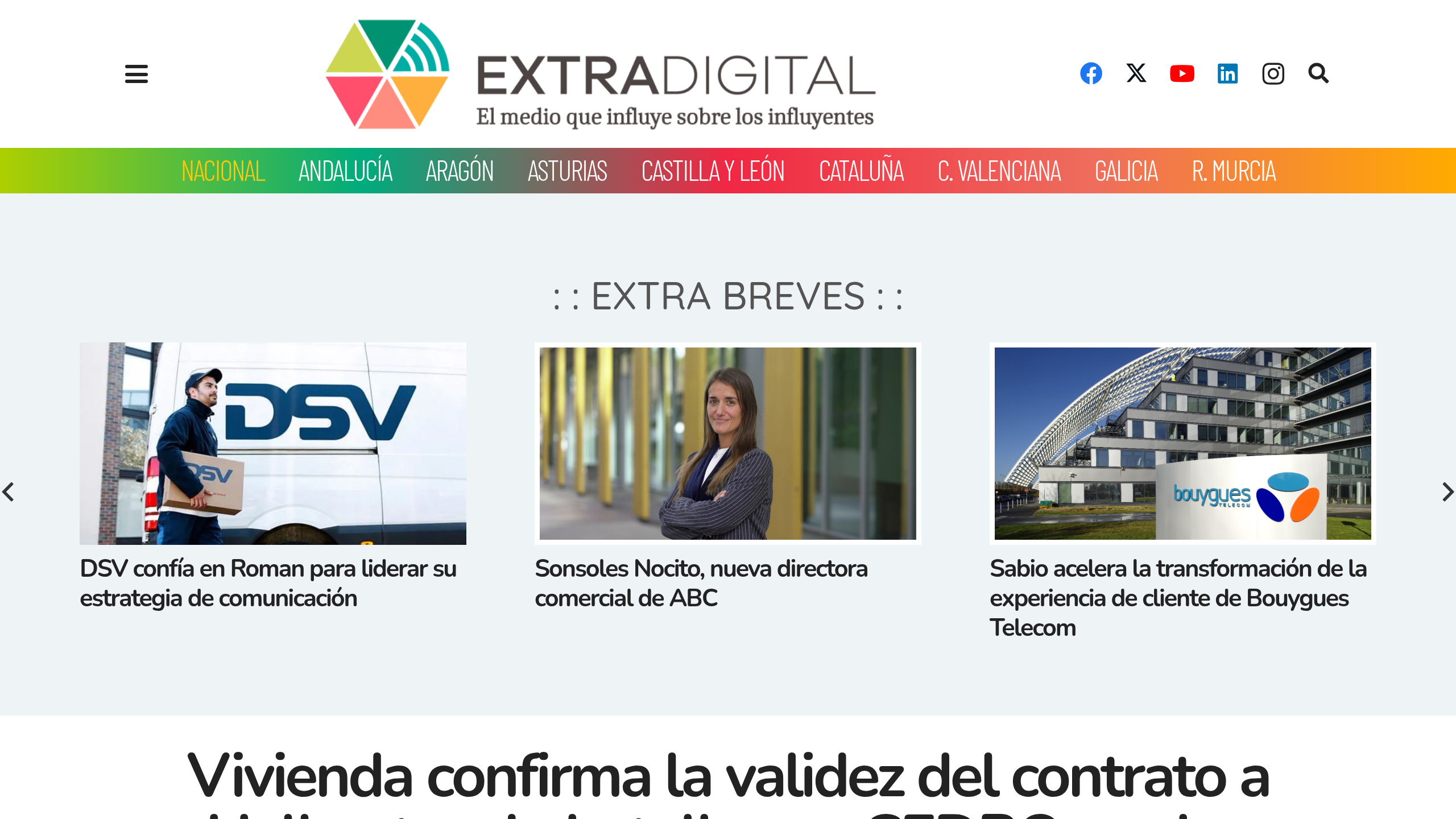 Captura de pantalla de Extra Digital