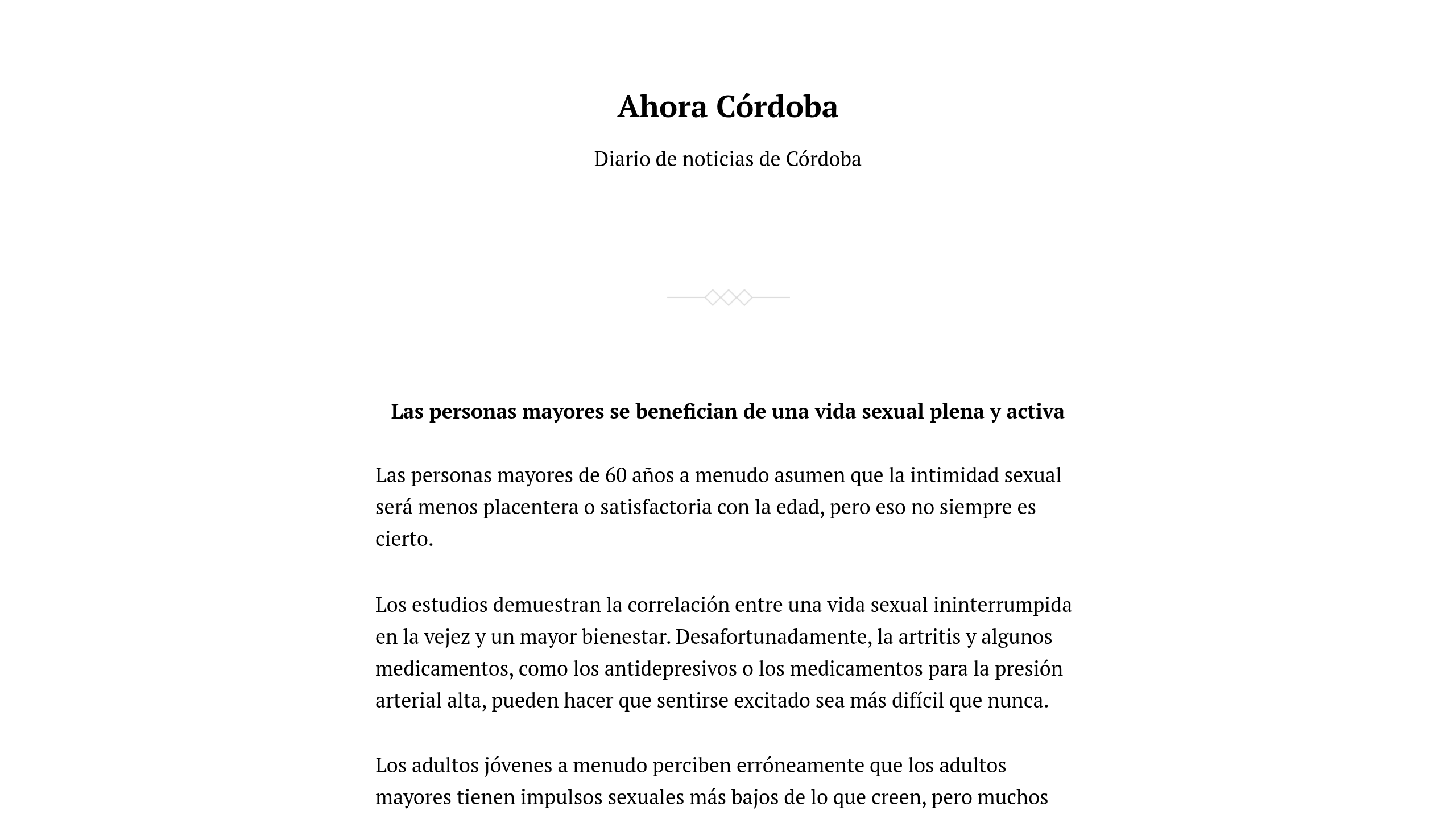 Captura de pantalla de Ahora Córdoba