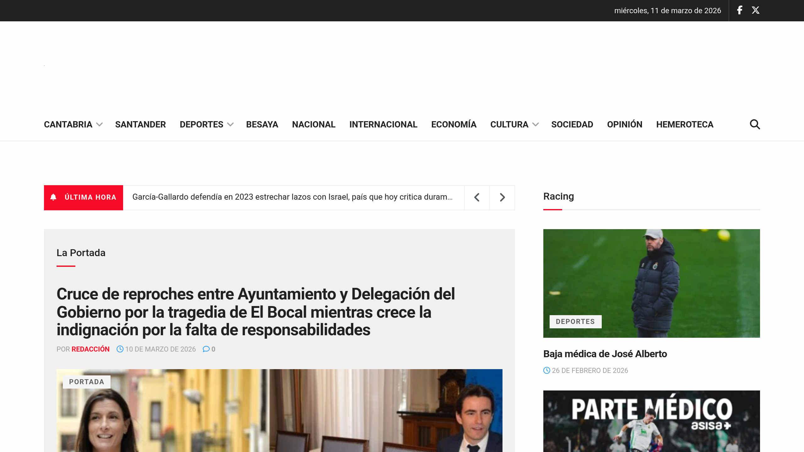 Captura de pantalla de Cantabria 24 horas