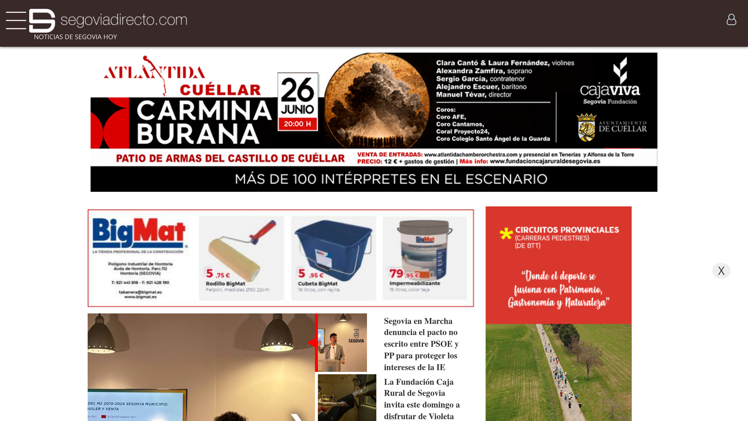 Captura de pantalla de Segovia Directo