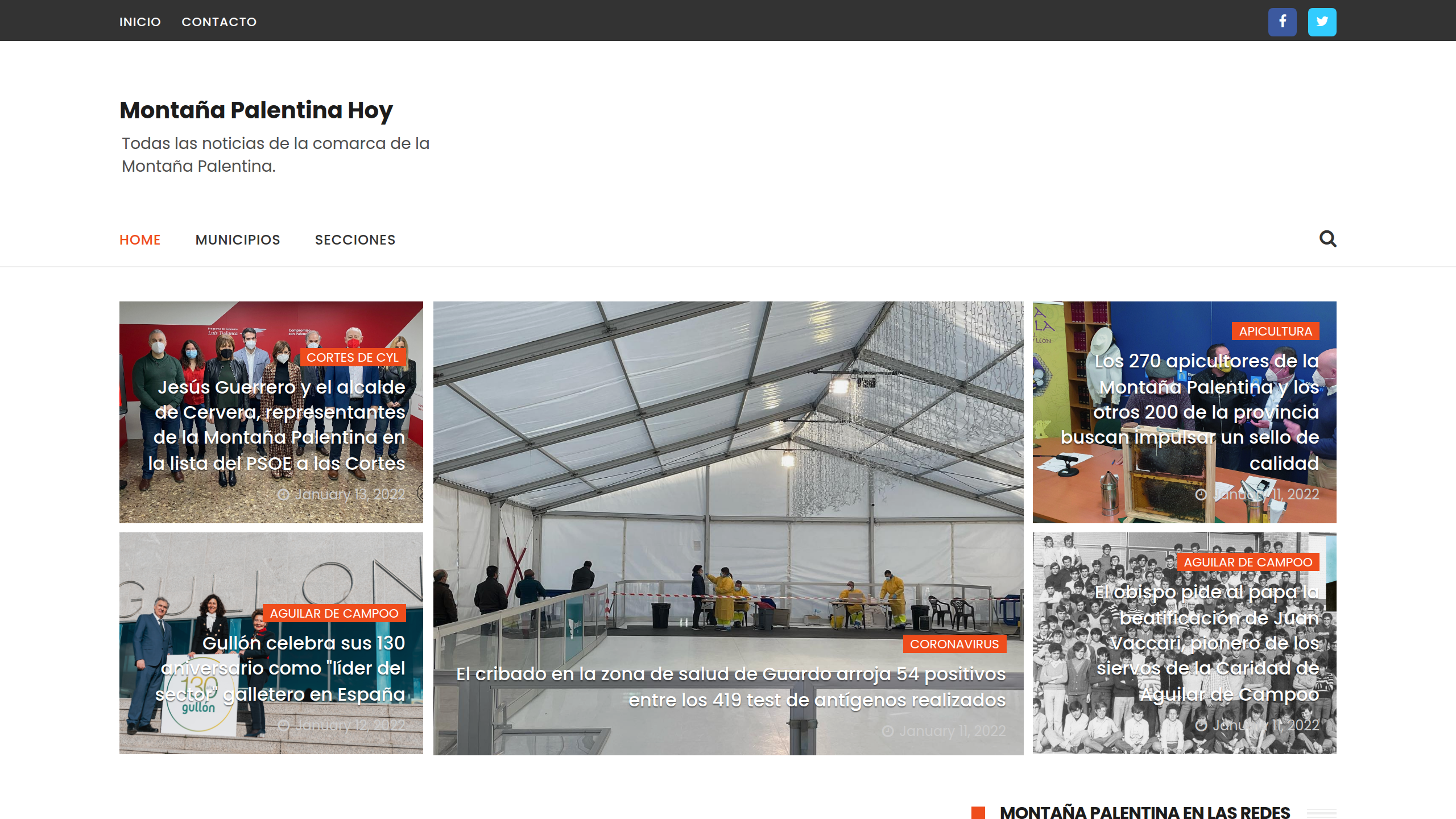 Captura de pantalla de Montaña Palentina Hoy
