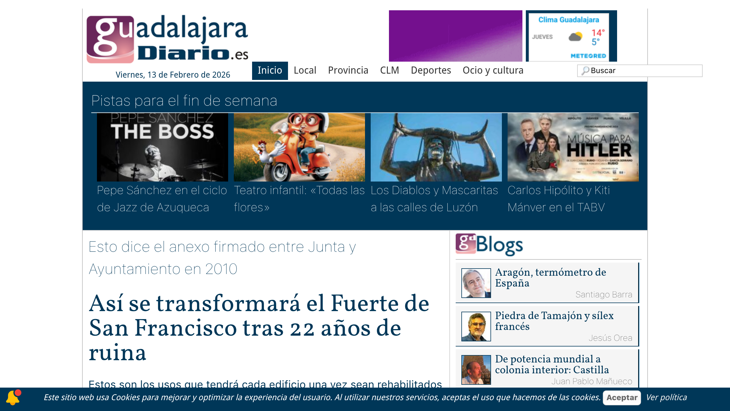 Captura de pantalla de Guadalajara Diario